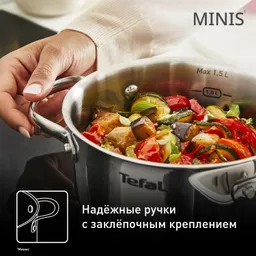 Кастрюля Tefal Minis 16 см со стеклянной крышкой H8744255