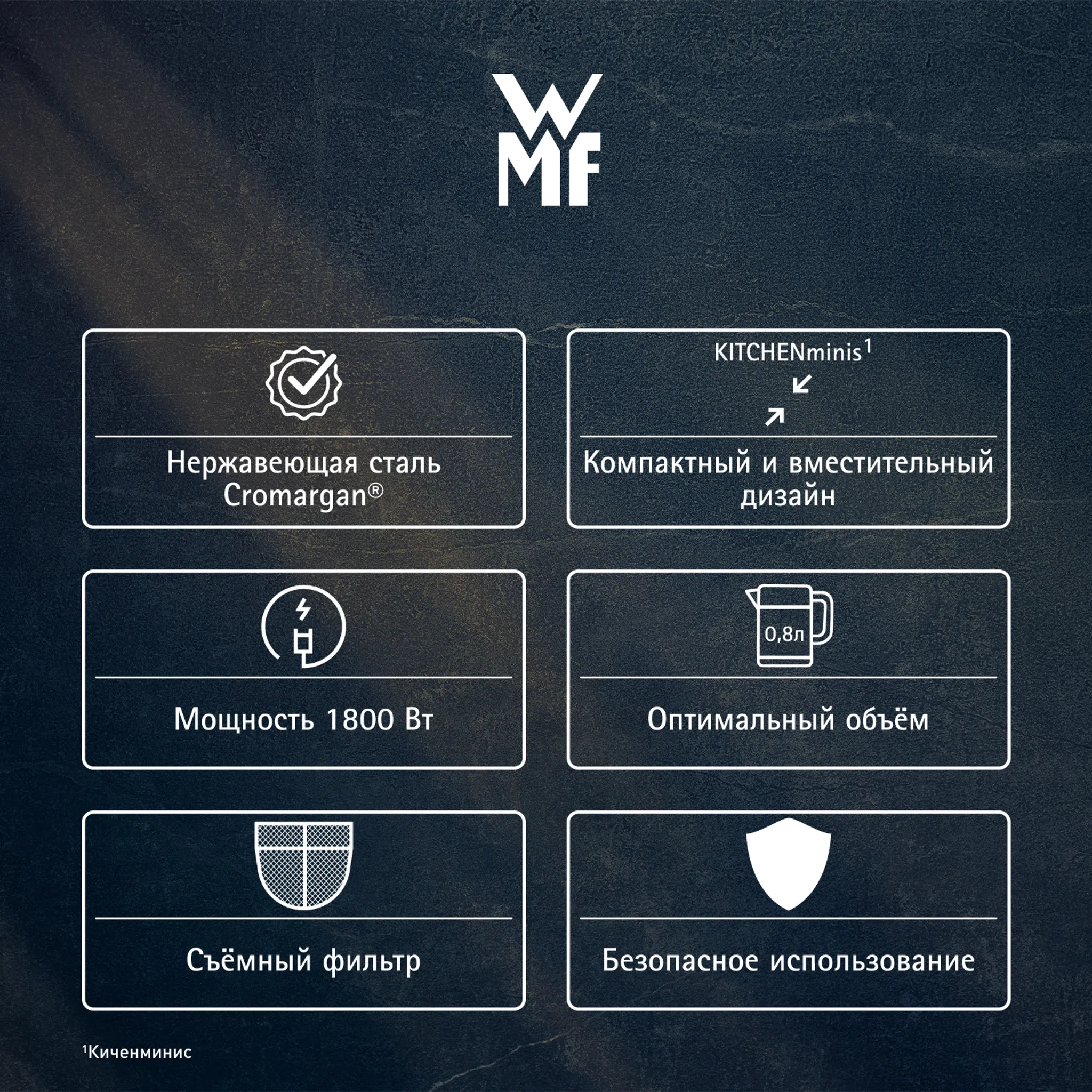 Чайник WMF KITCHENminis 0.8 л