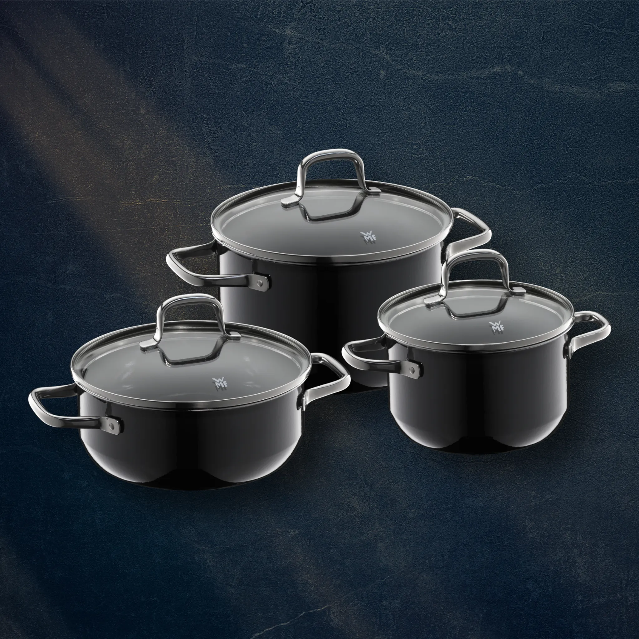 Набор посуды WMF Fusiontec Essential Black, 3 предмета