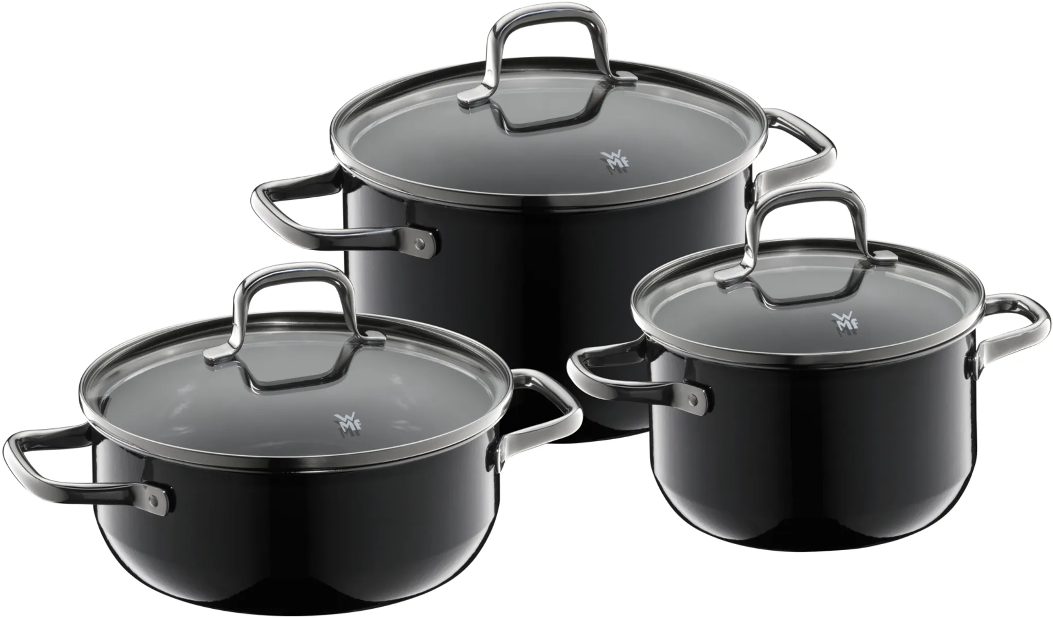 Набор посуды WMF Fusiontec Essential Black, 3 предмета фото