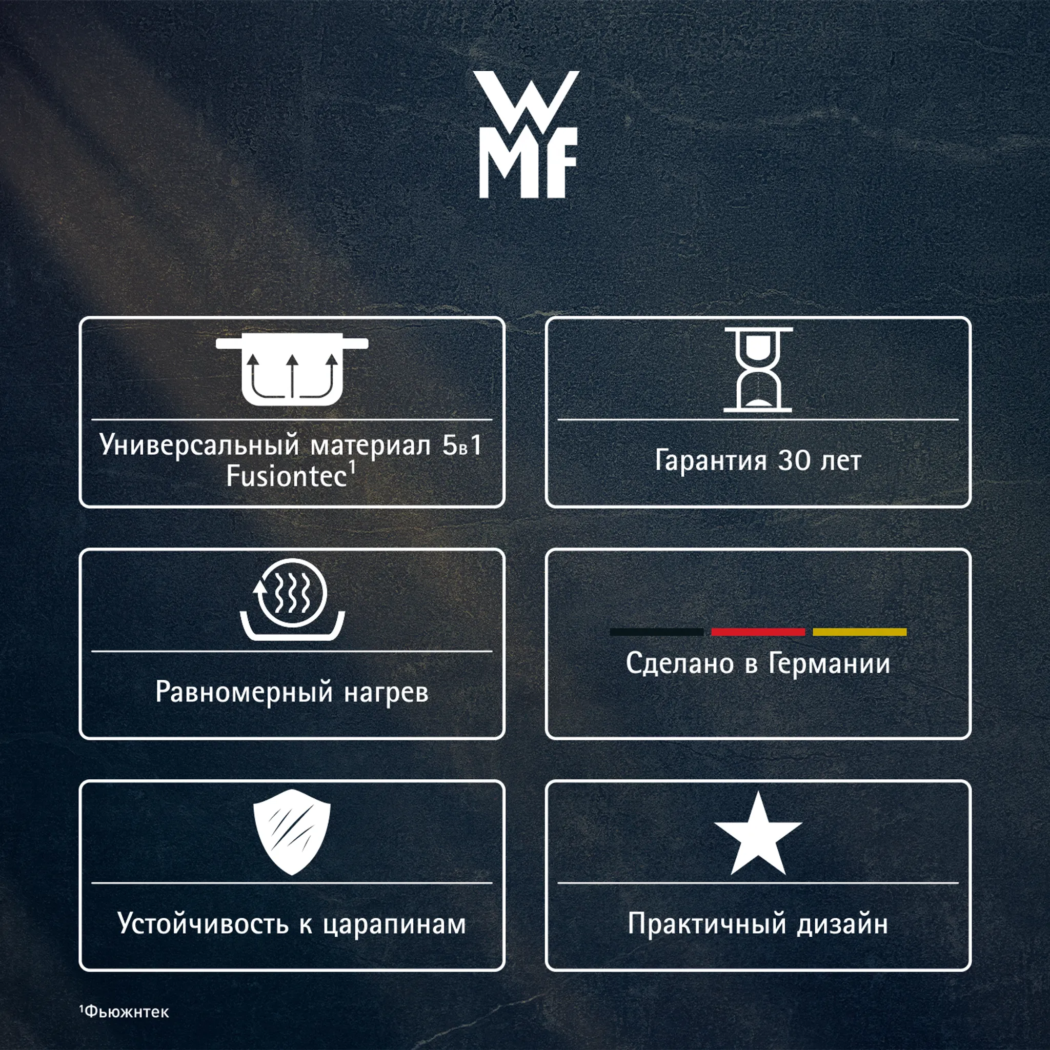 Набор посуды WMF Fusiontec Essential Black, 3 предмета