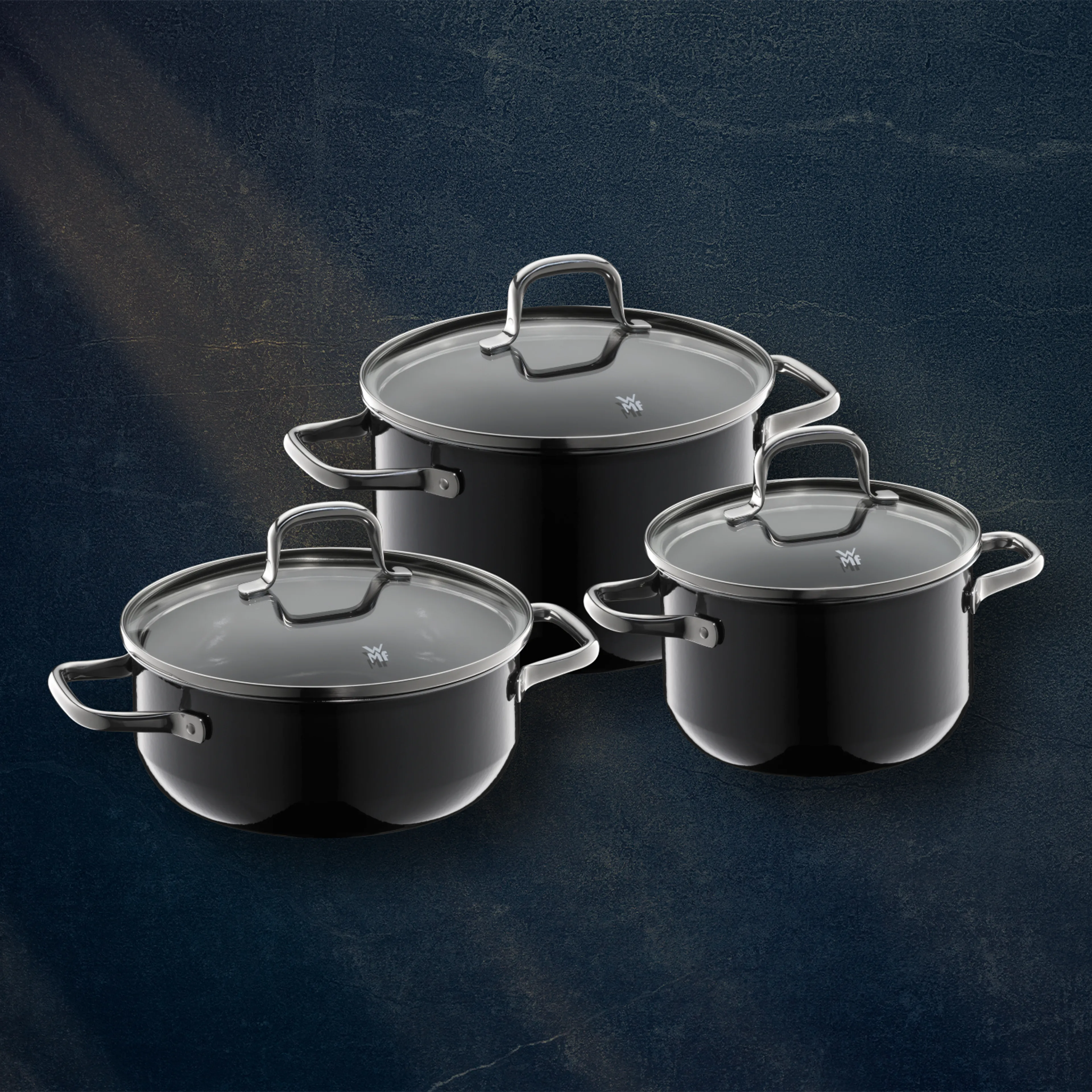 цена на Набор посуды WMF Fusiontec Essential Black, 3 предмета