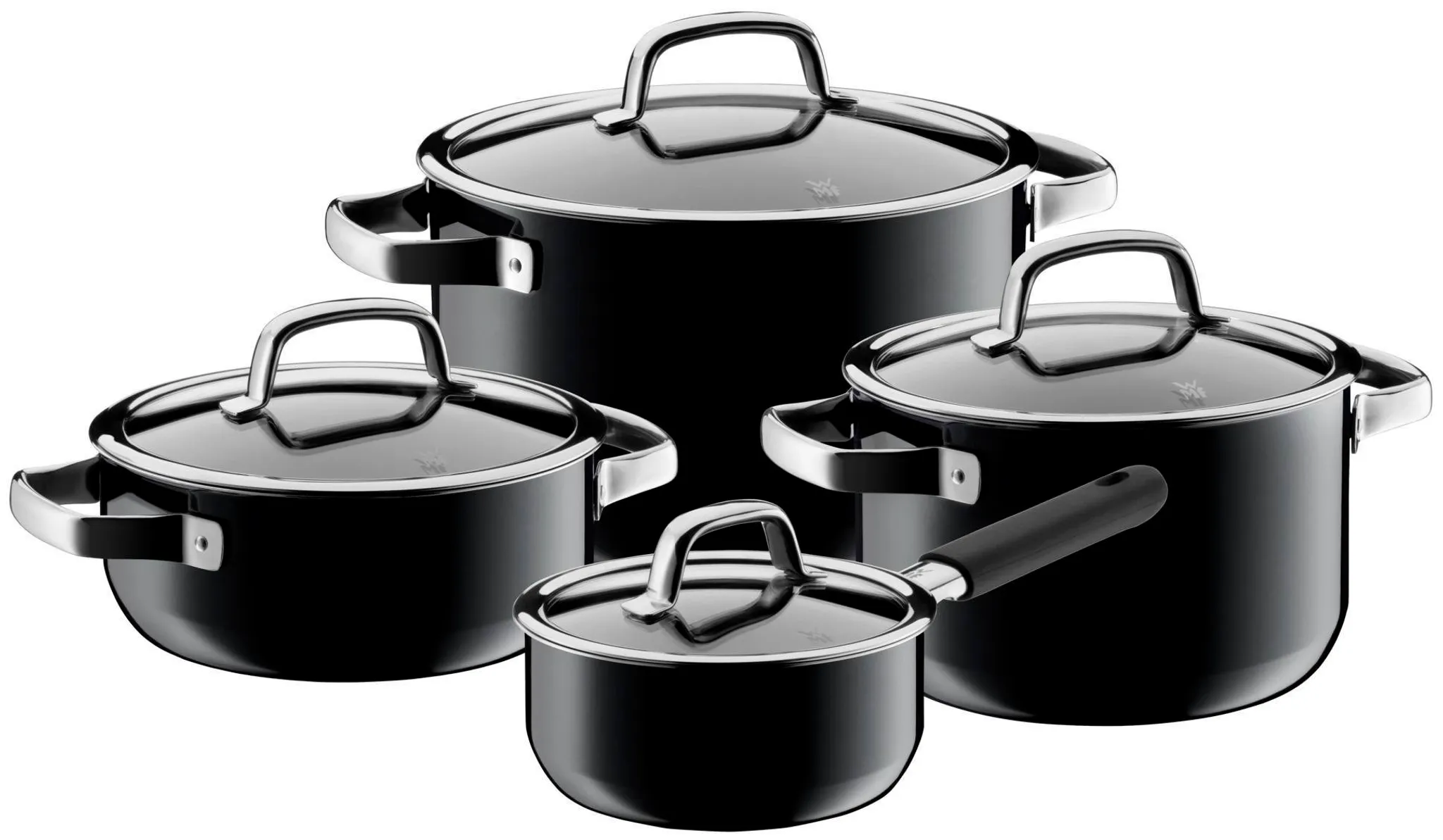 Набор кастрюль WMF Fusiontec Black  4 предмета 16/20/20/24 см фото