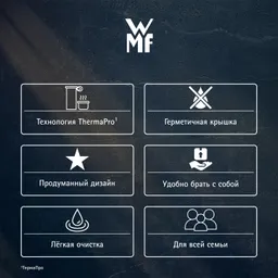 Термокружка WMF Anthracite Impulse 0,35 л серебристая