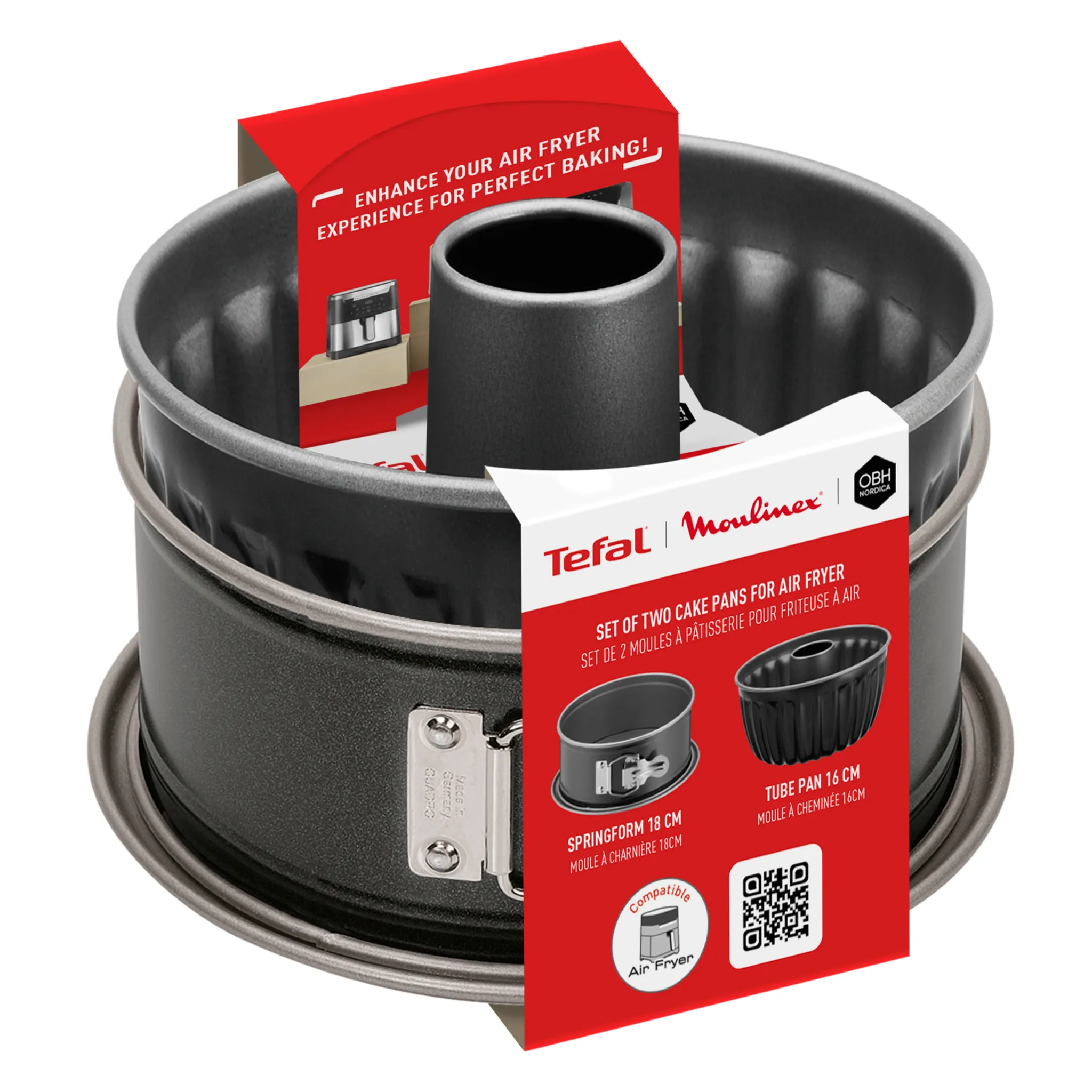 Набор для запекания в аэрогриле 18 см и 16 см Tefal J176S204