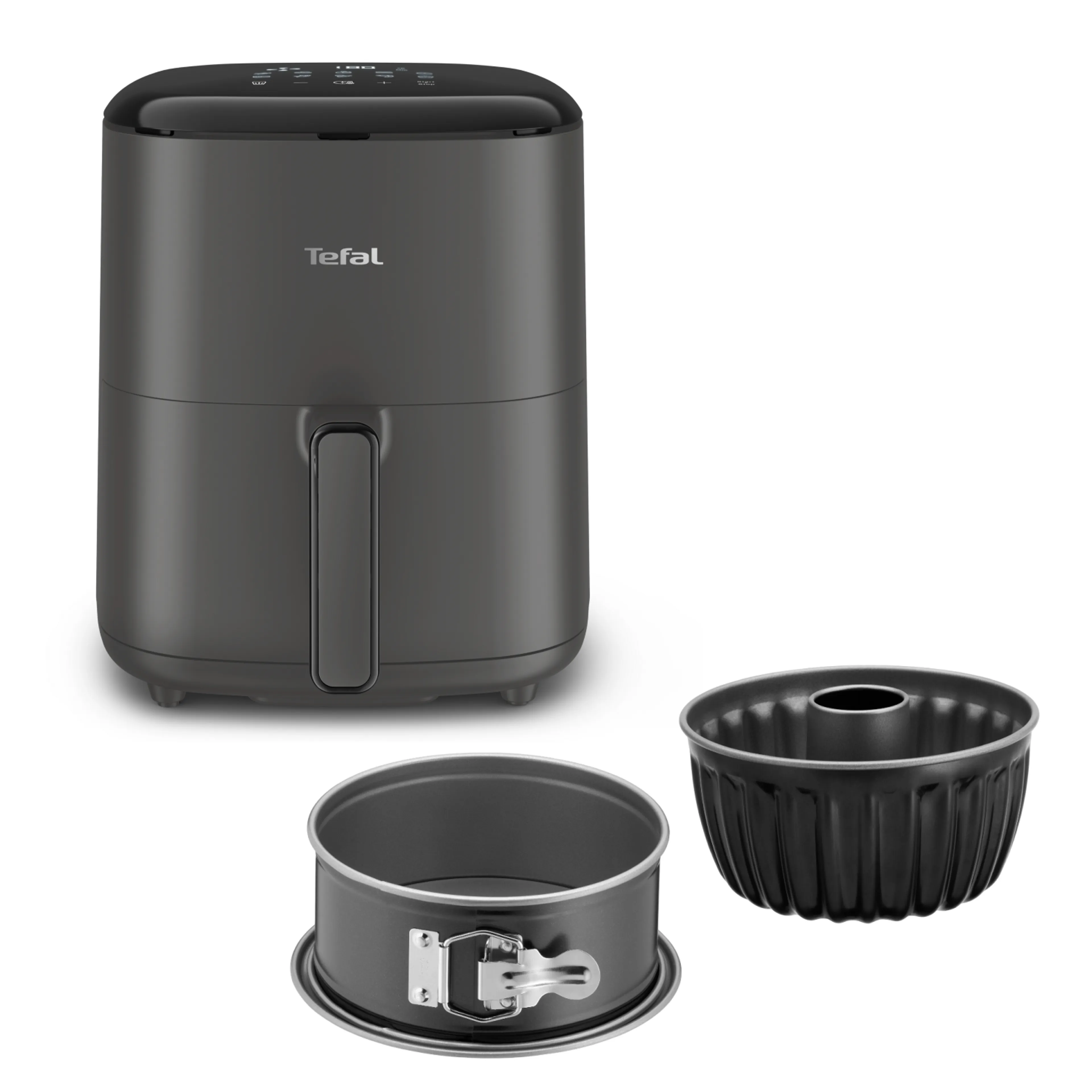 Аэрогриль Tefal Easy Fry Max EY245B10 + Формы для выпечки Tefal J176S204 фото