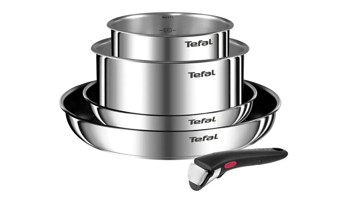 цена на Набор посуды Tefal Ingenio Emotion 5 пред. + Набор аксессуаров Ingenio 4 шт