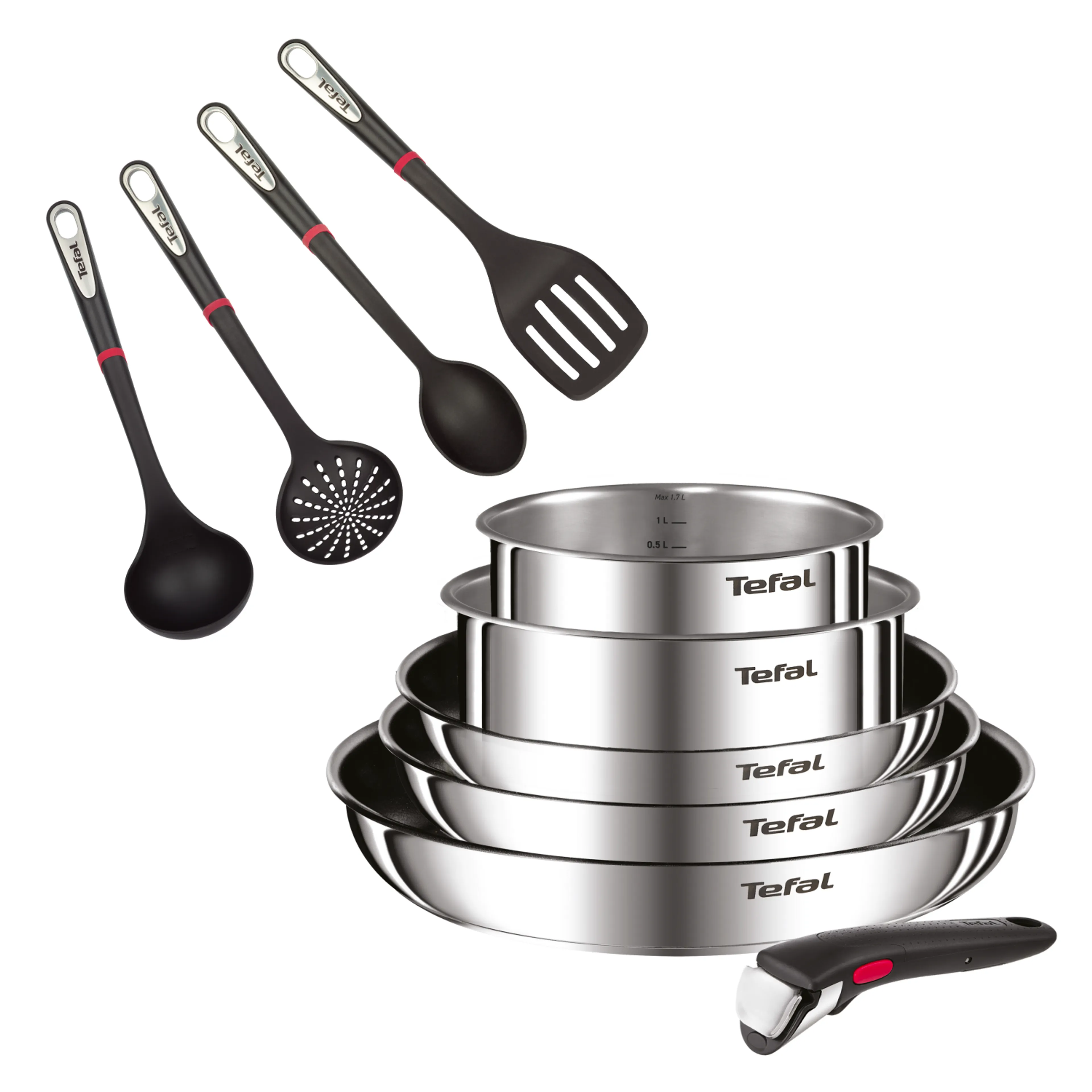 Набор посуды Tefal Ingenio Cook Eat 6 пред. + Набор аксессуаров Ingenio 4 шт фото