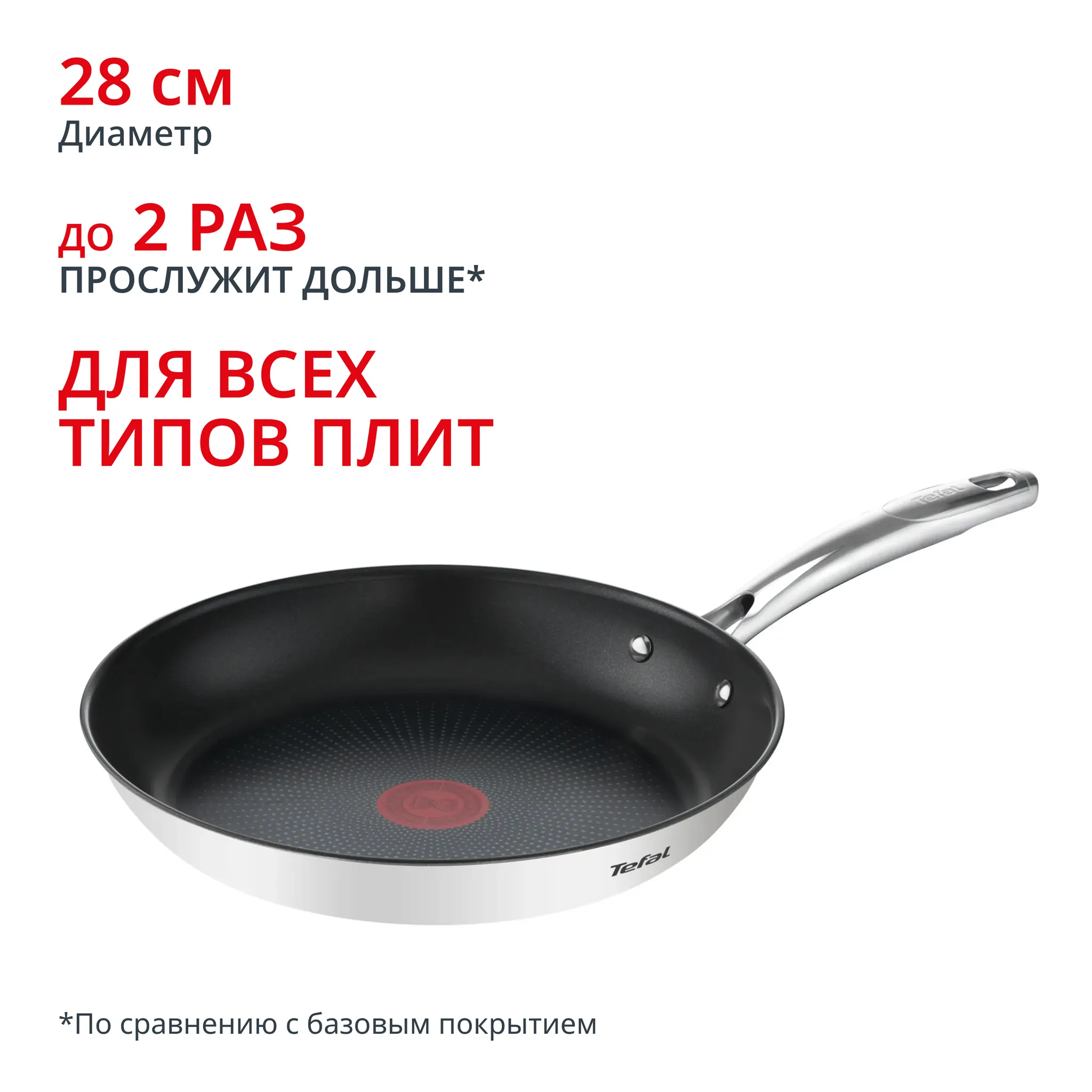 Индукционная сковорода Tefal Duetto + frypan 28 см G7320655