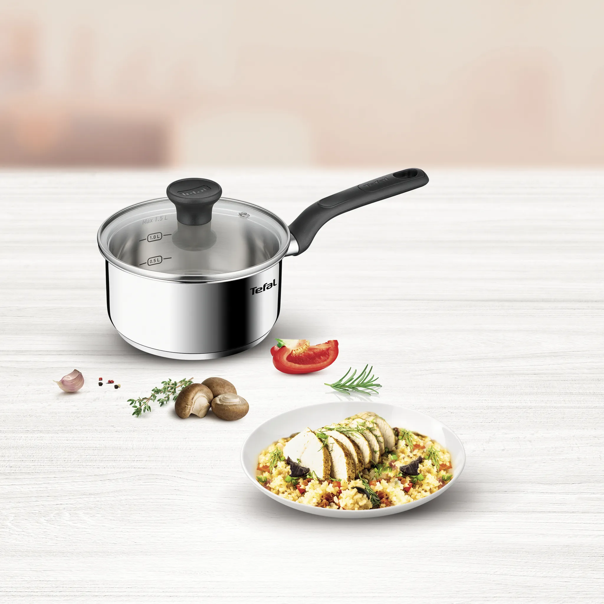 Набор посуды Tefal Confidence 6 предметов G764S674