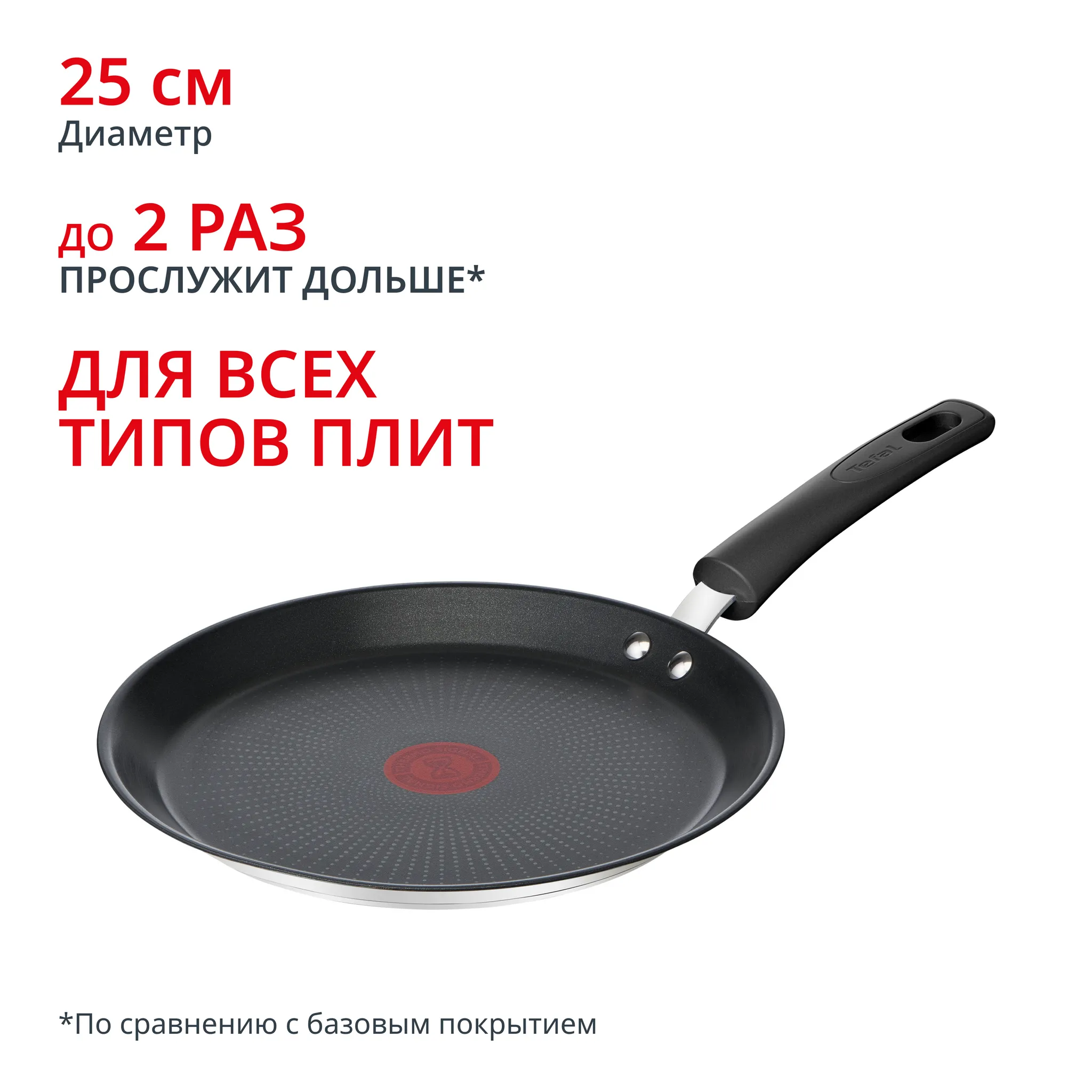 Индукционная сковорода для блинов Tefal Duetto+ 25 cм G7333855
