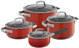Набор кастрюль WMF Fusiontec Mineral Red 4 предмета 16/20/20/24 см