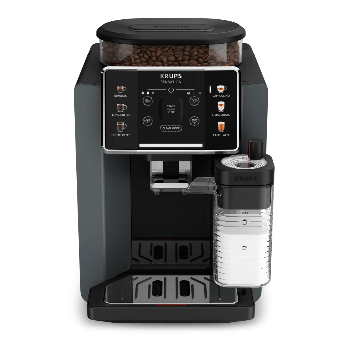 Автоматическая кофемашина Krups Sensation Milk M90 EA912B10 купить в официальном магазине