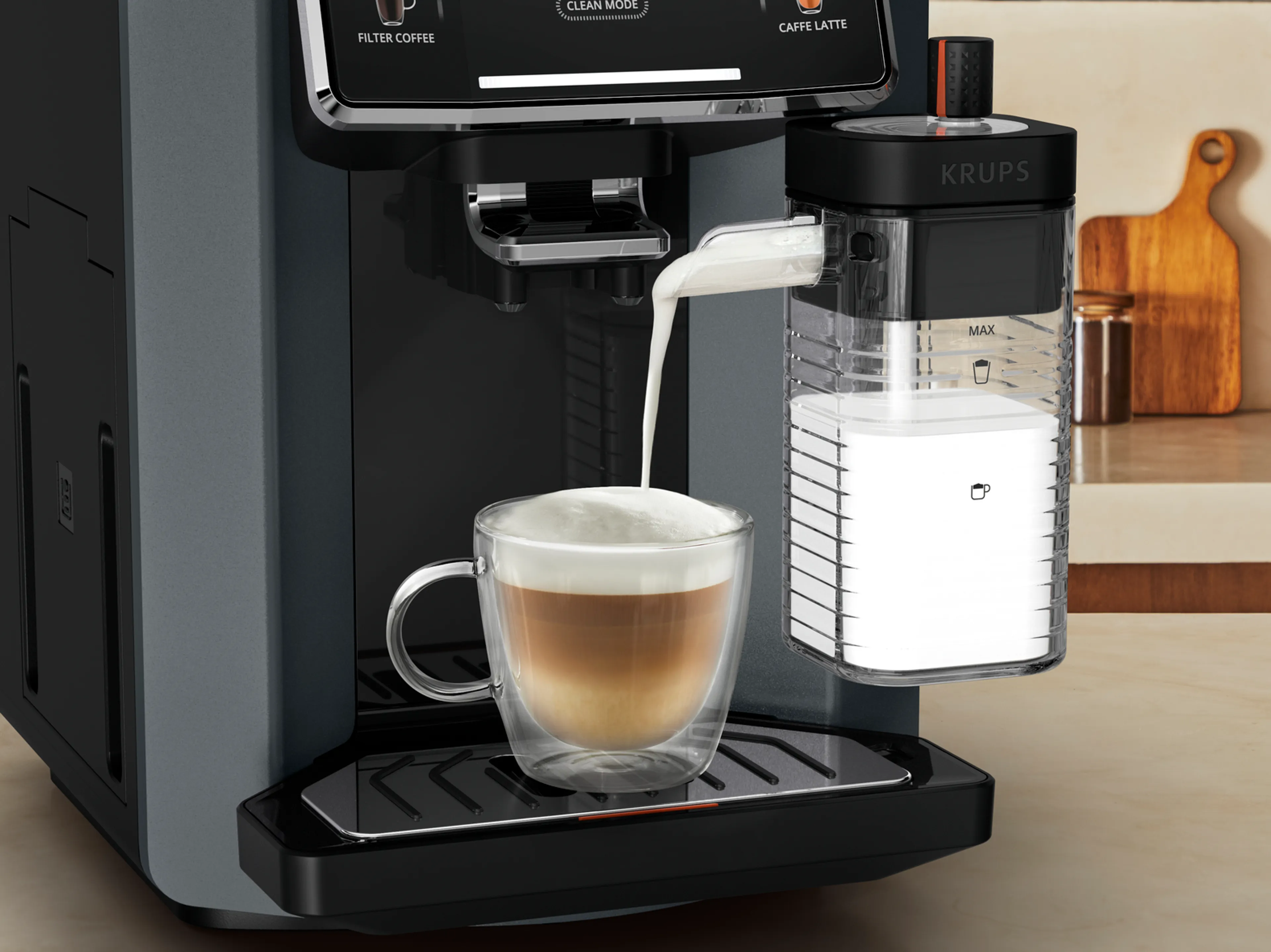 Автоматическая кофемашина KRUPS Sensation Milk M90 EA912B10