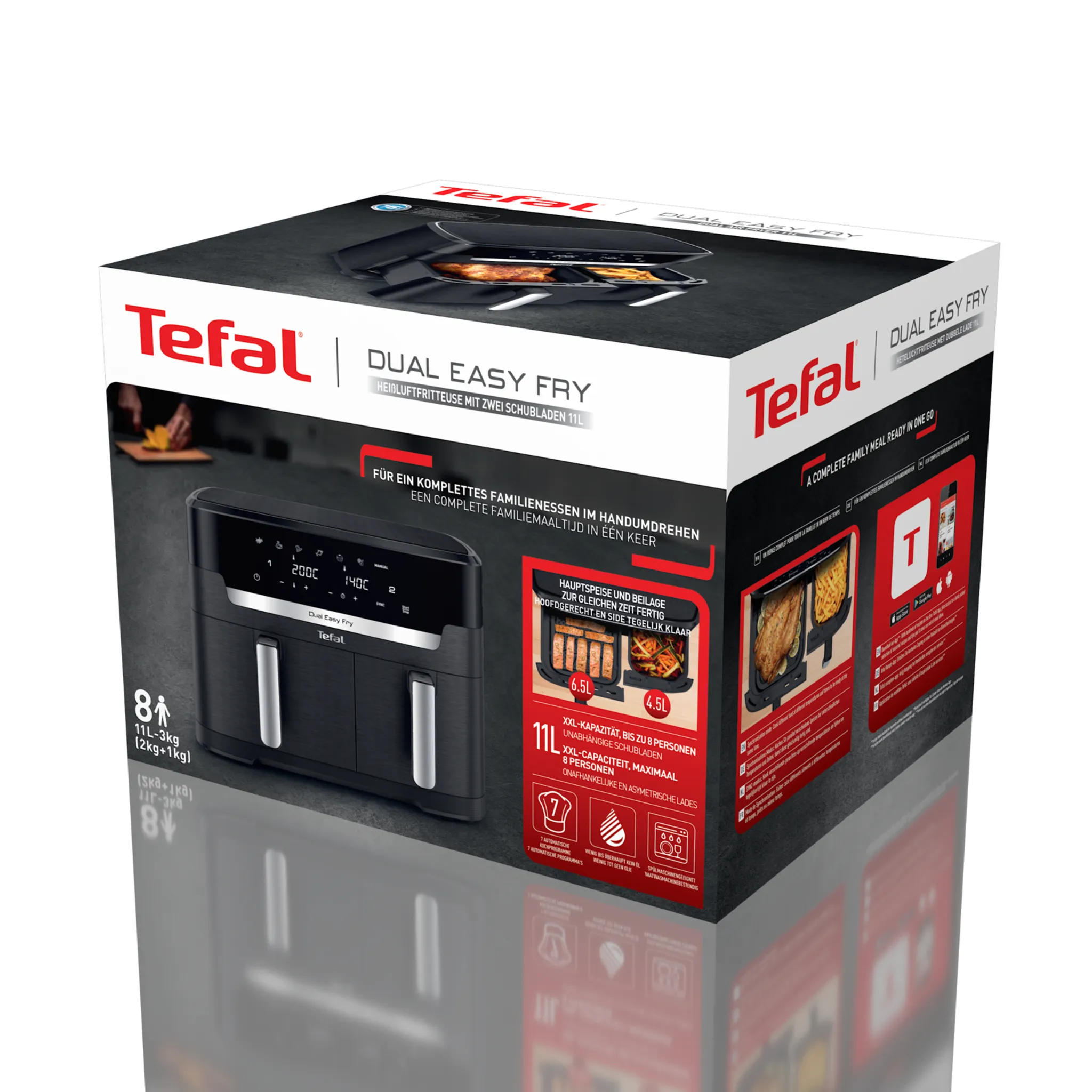 Аэрогриль Tefal Dual Easy Fry EY9428E0