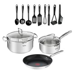 Набор Ковш 16 + Сковорода 24  + Кастрюля 24 + Кухонные приборы Tefal Duetto+