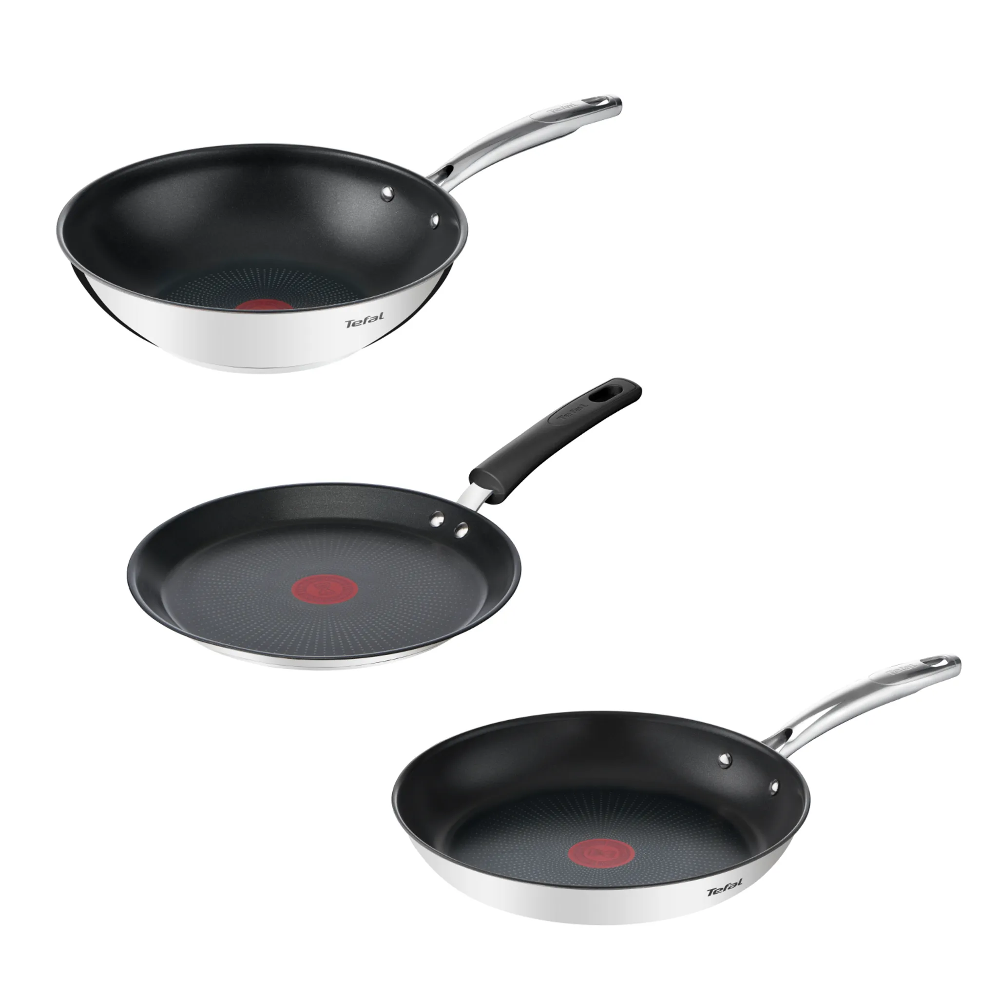 Набор Tefal Сковорода Вок + Сковорода Блинная + Сковорода 24 см Duetto+ фото