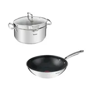 Кастрюля 20 Tefal + Сковорода Вок Duetto+