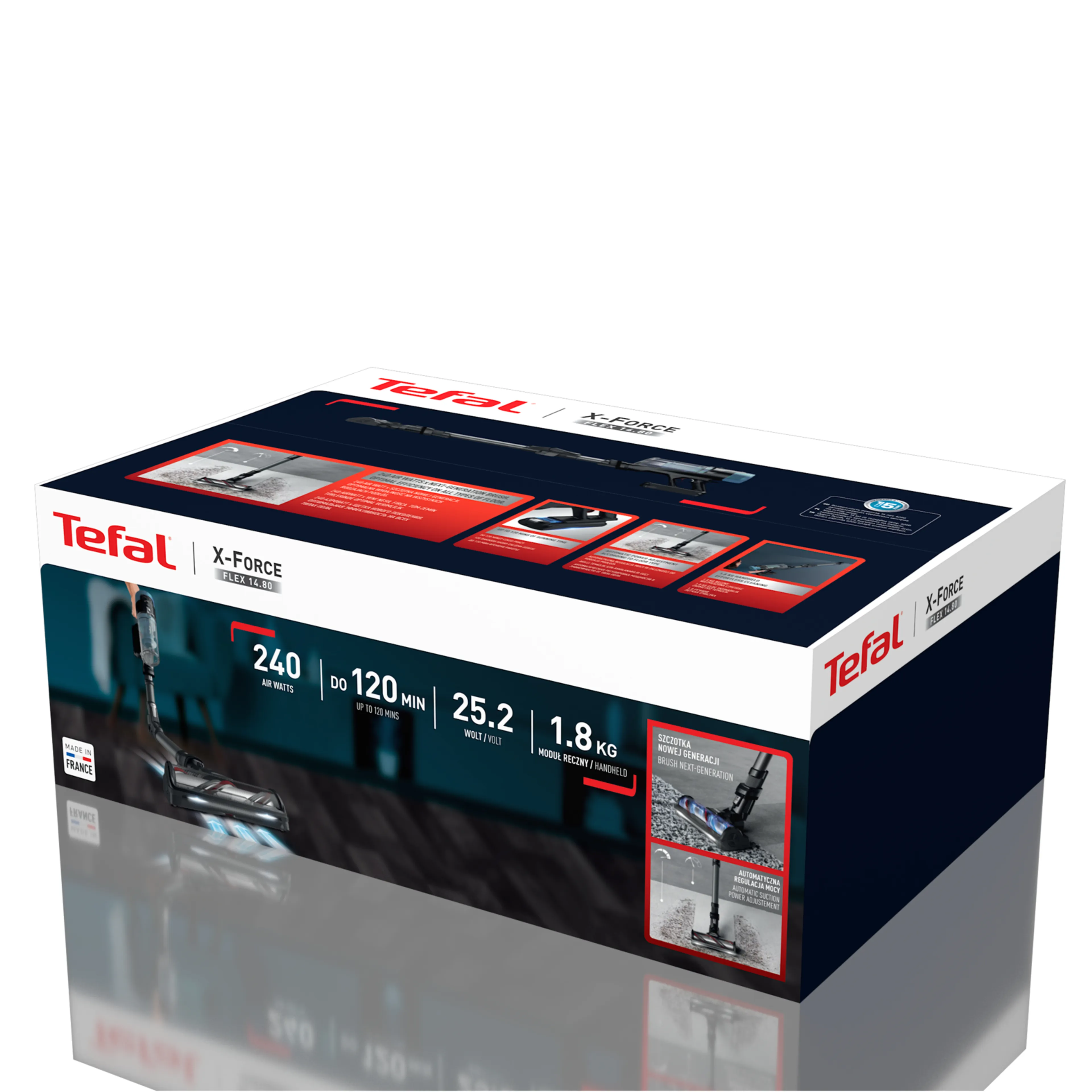 Беспроводной моющий пылесос Tefal X-Force Flex 14.80, Cordless Stick Vacuum TY9BC1WO