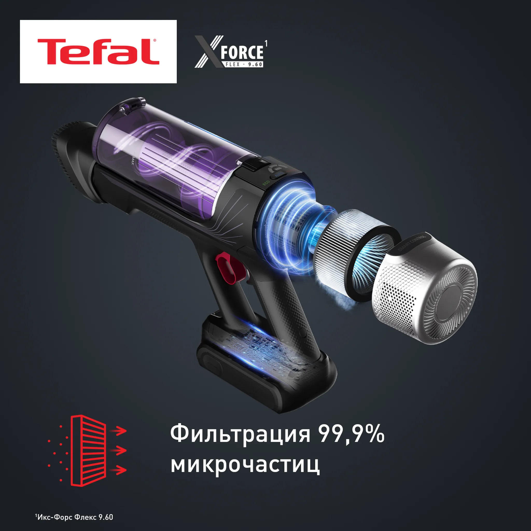 Беспроводной пылесос Tefal X-Force Flex 9.60 Allergy TY2038WO