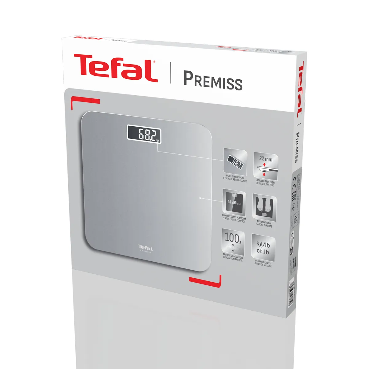Напольные весы Tefal Premiss Silver PP1801V0