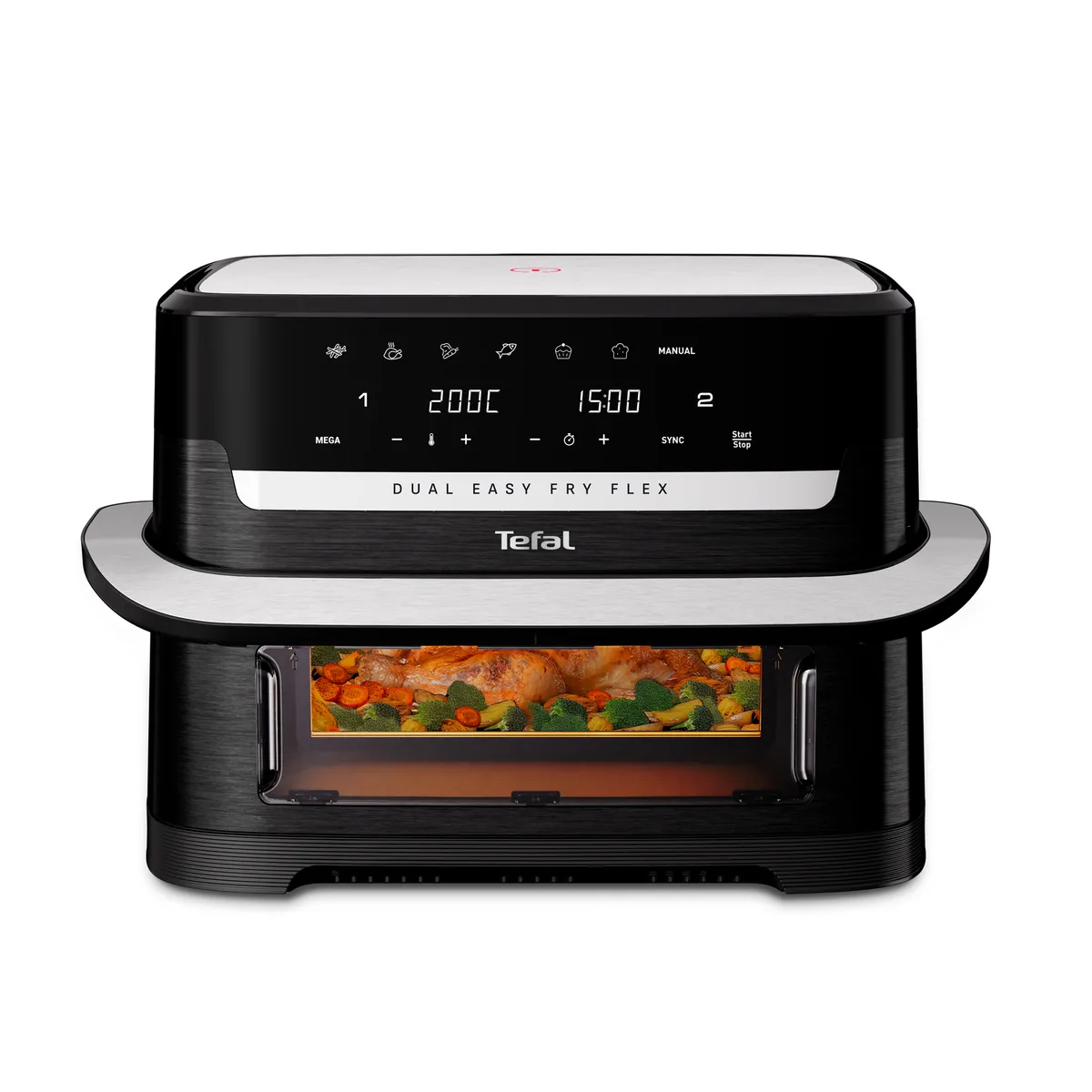 Аэрогриль Tefal Dual Easy Fry Flex EY9228E0 фото