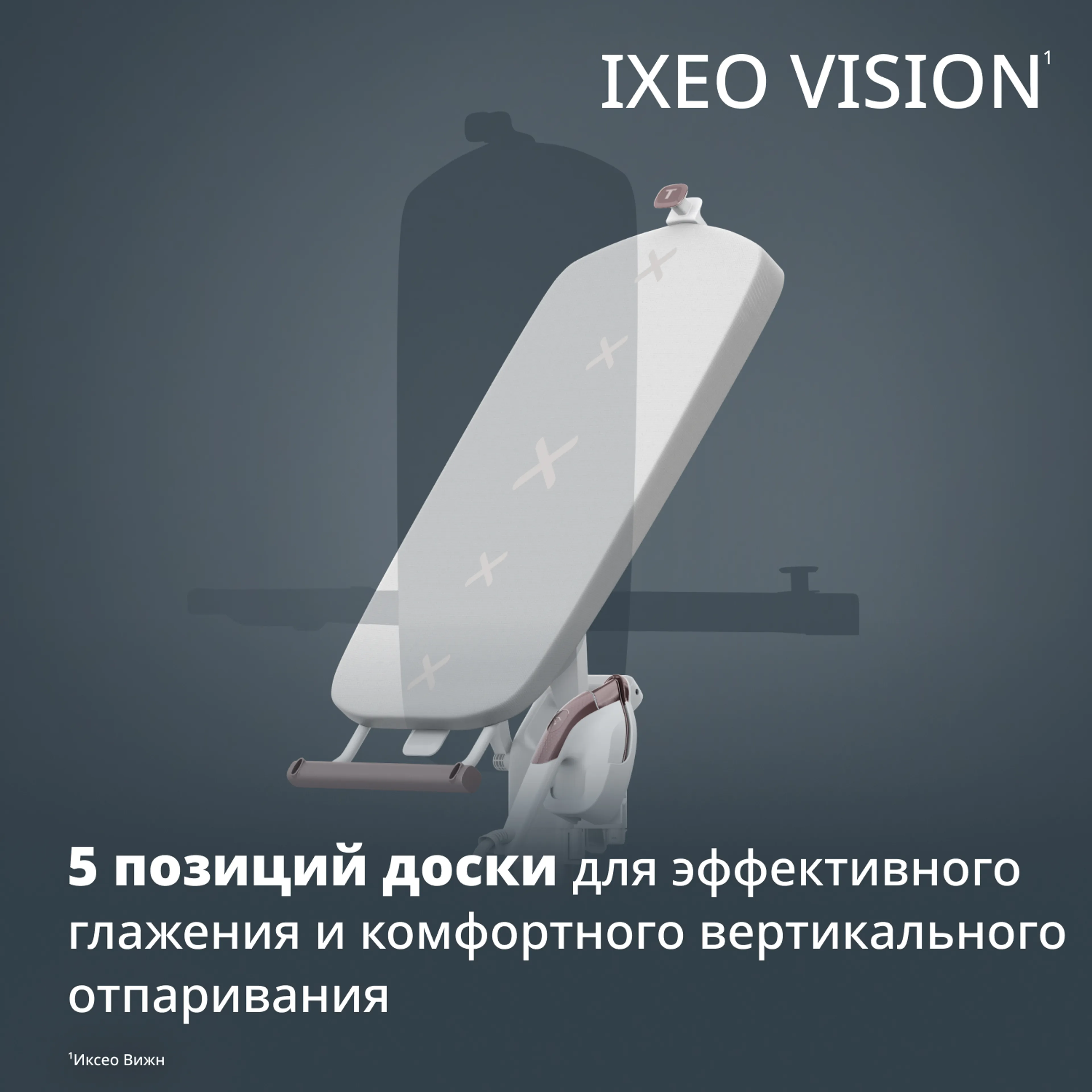 Паровая гладильная система Tefal IXEO Vision QT1811E0 купить в официальном магазине