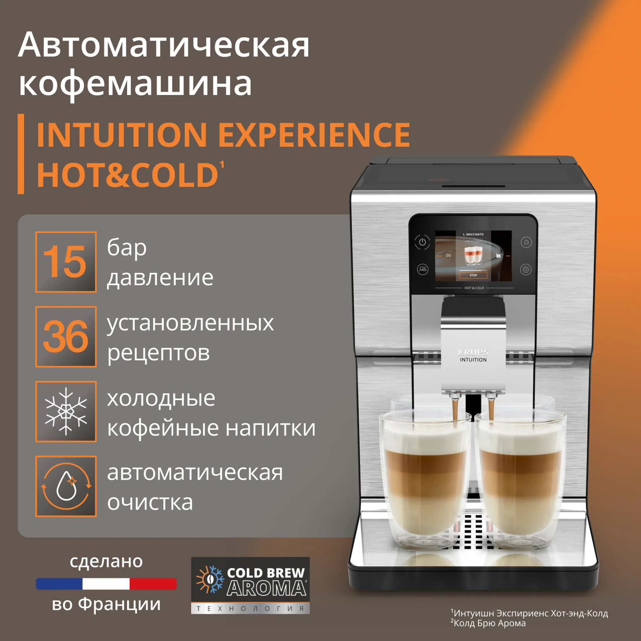 Кофемашина KRUPS Intuition Experience Hot&Cold
