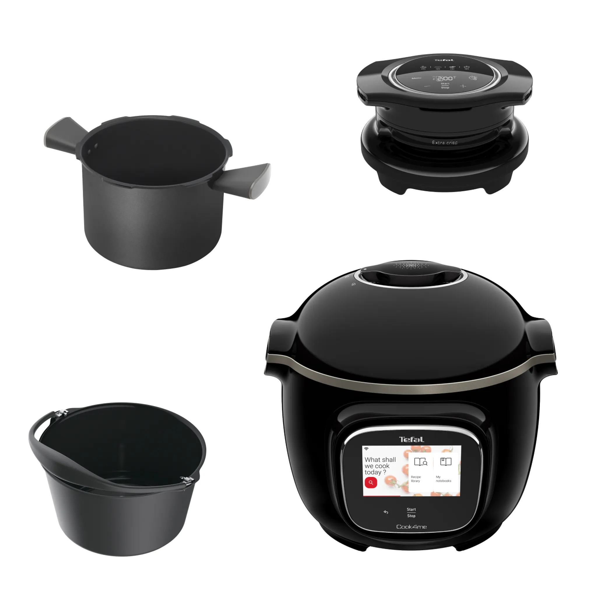 Мультиварка-скороварка Tefal с крышкой, чашкой и формой фото