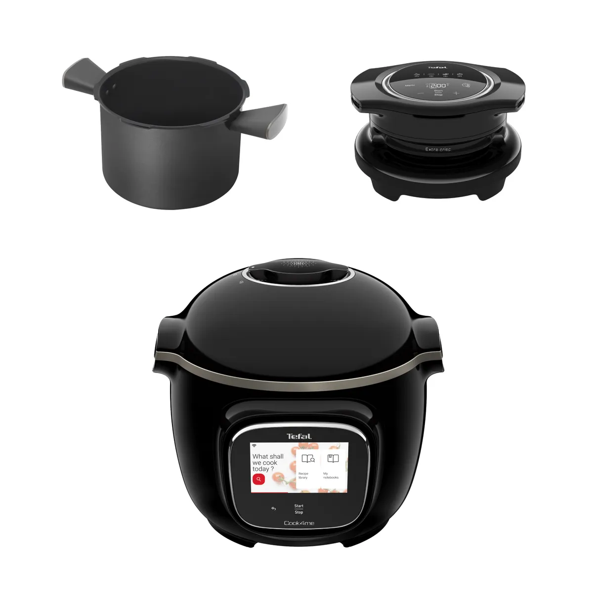 Мультиварка-скороварка Tefal с крышкой и чашкой фото