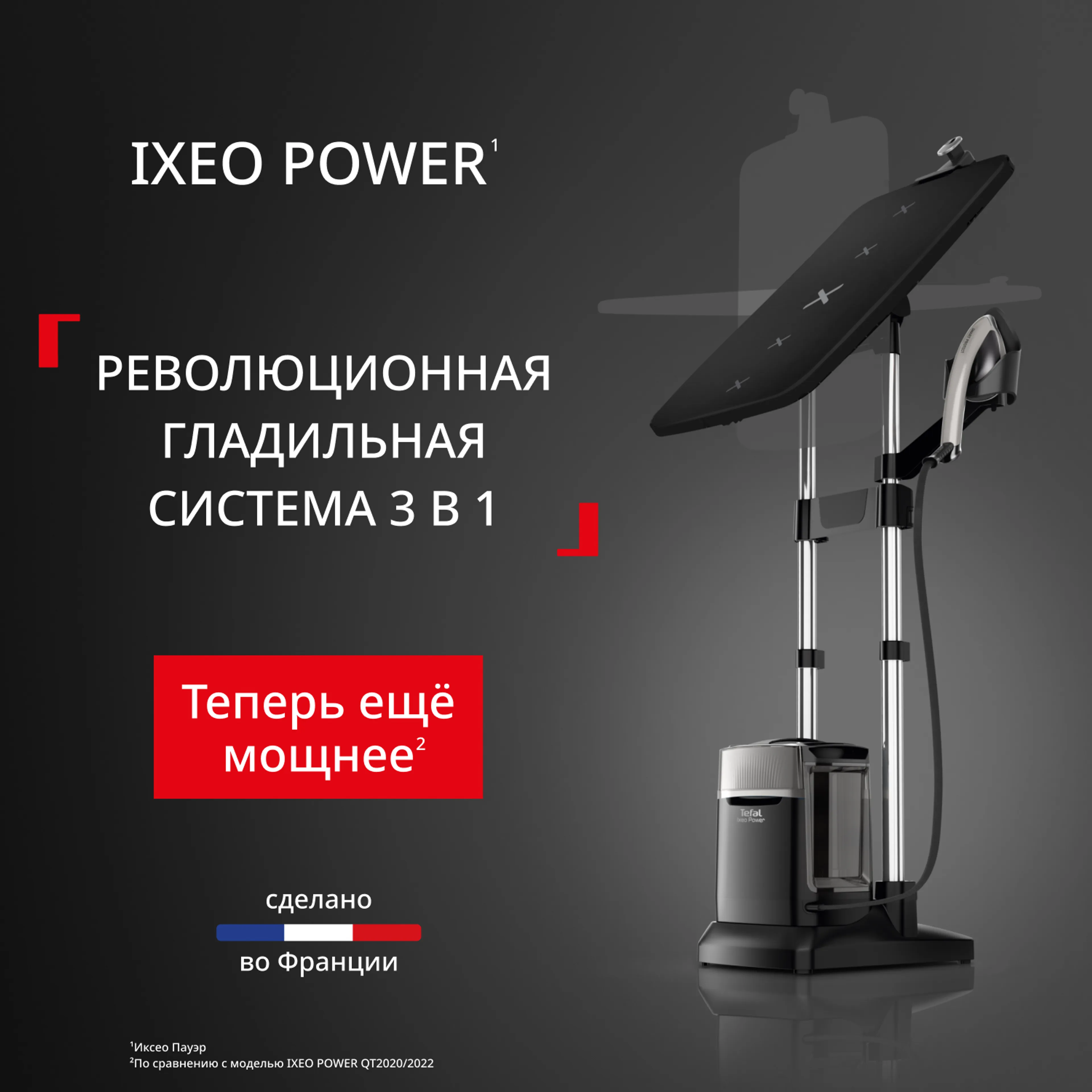 Паровая гладильная система Tefal IXEO Power, QT2028F0 купить в официальном магазине