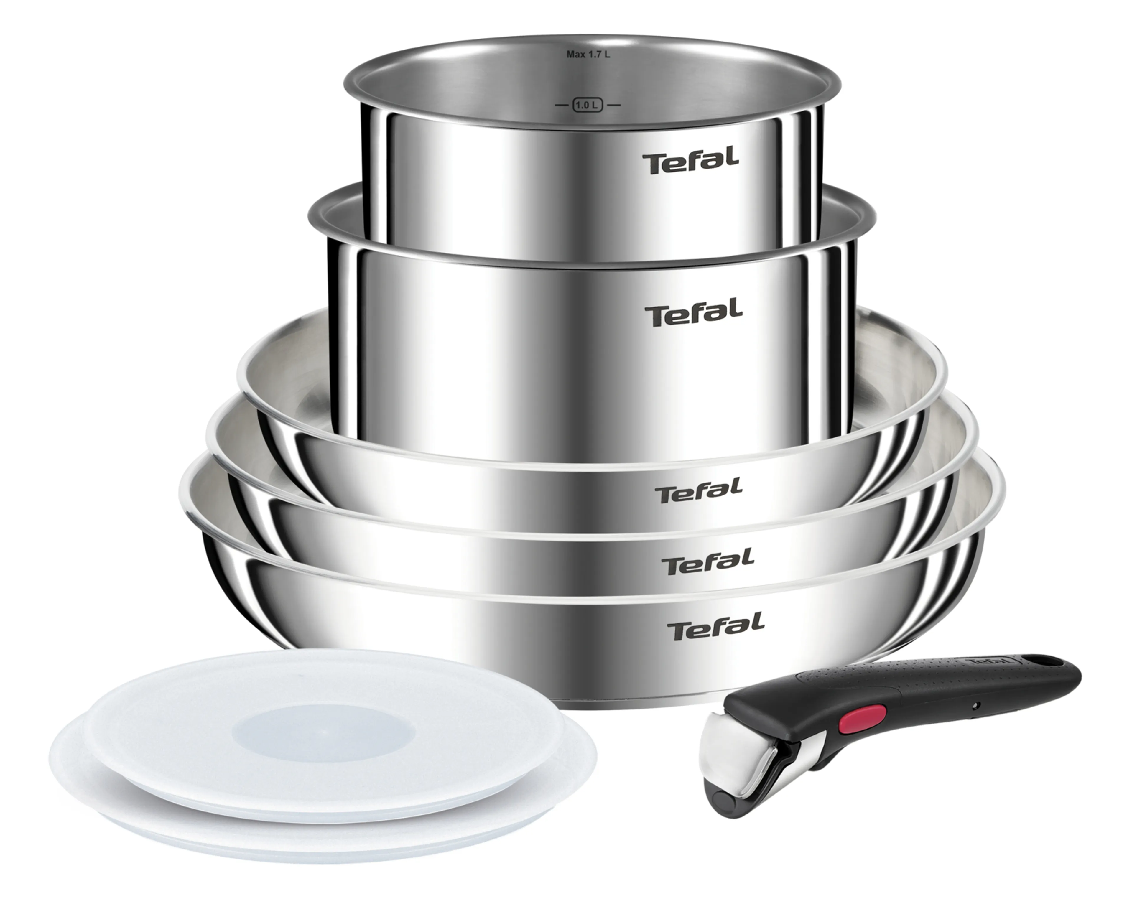 Набор посуды Tefal Ingenio Emotion 8 предметов 16/18/22/24/26 см L8968S04 фото