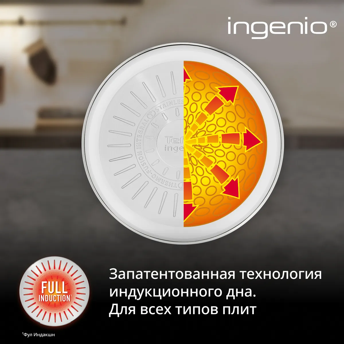 Набор посуды Tefal Ingenio Emotion 5 предметов 18/22/26 см L896S504