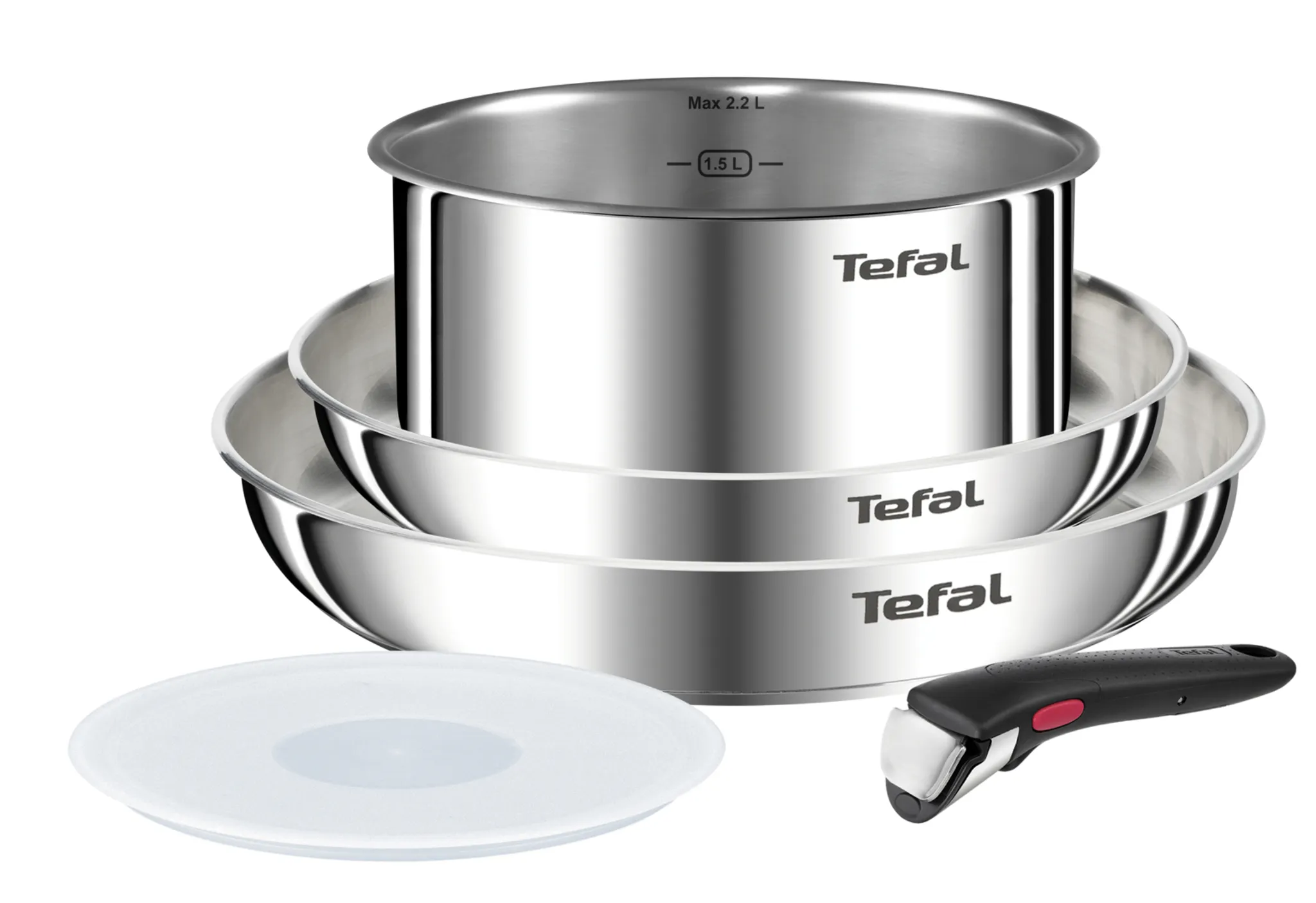 Набор посуды Tefal Ingenio Emotion 5 предметов 18/22/26 см L896S504 фото