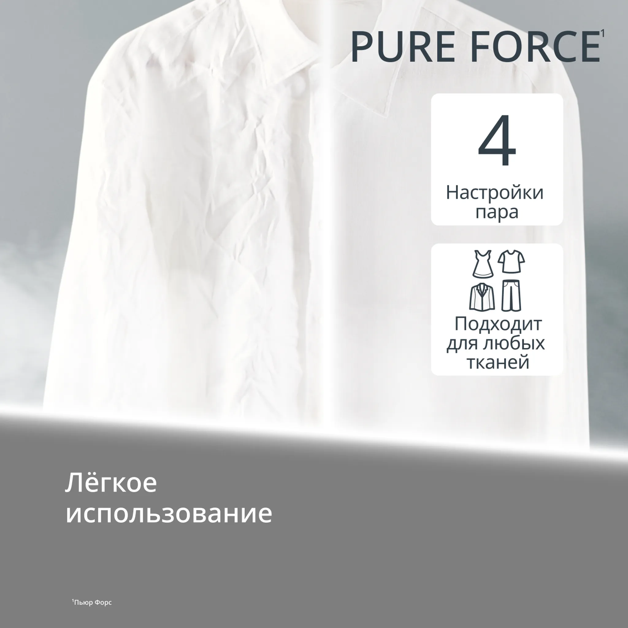 Ручной отпариватель Tefal Pure Force DT8720E0