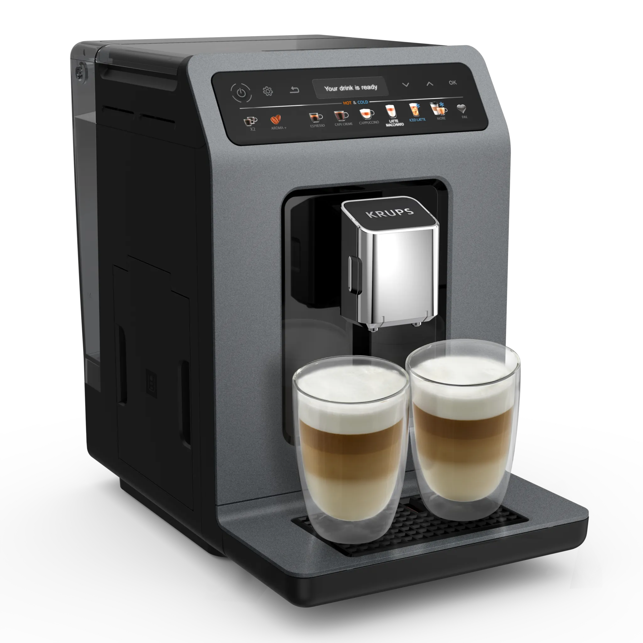 Автоматическая кофемашина KRUPS Evidence Hot & Cold EA898GF0 фото
