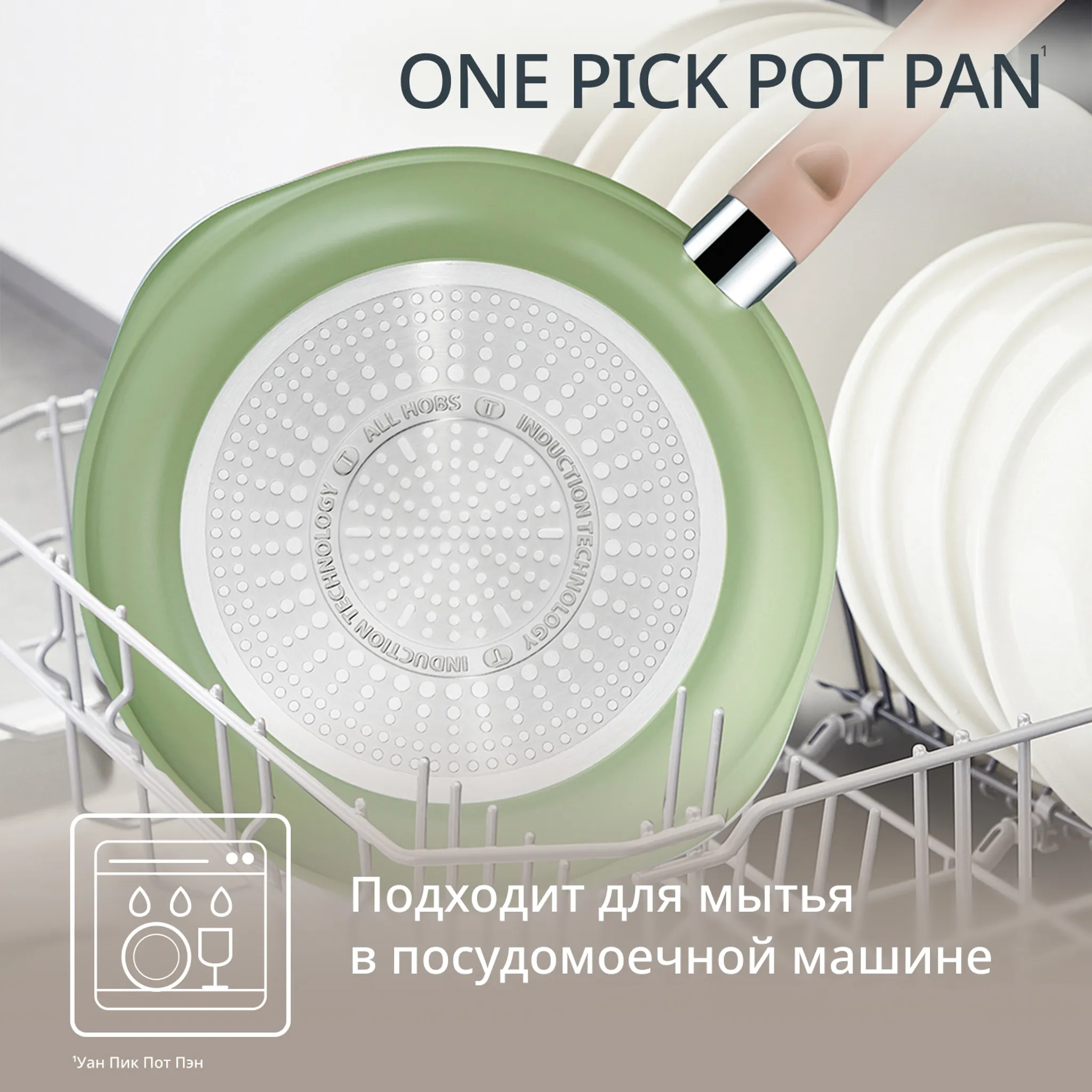 Сковорода Tefal One Pick Pot Pan G1748704 24 см