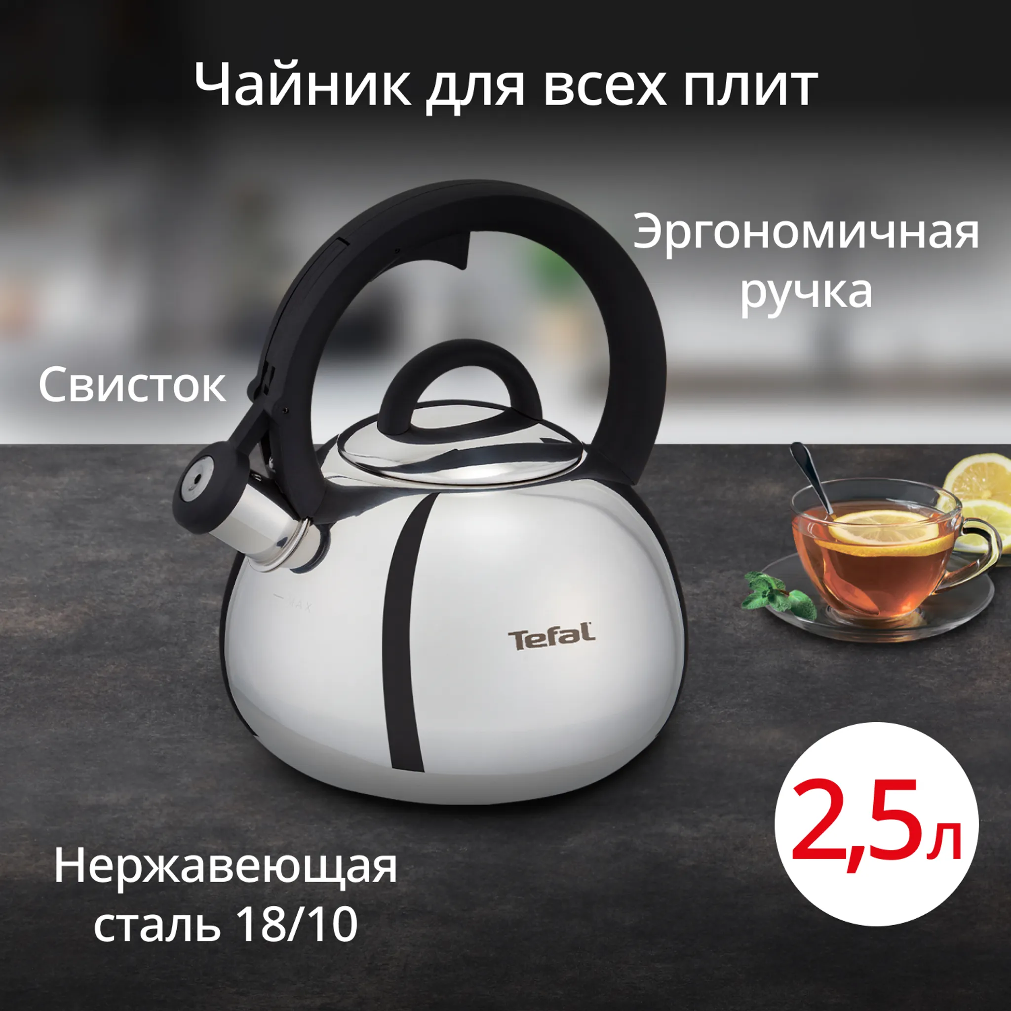 цена на Чайник Tefal Intuition 2.5 л N4180317