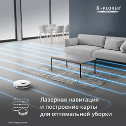 Робот-пылесос Tefal X-PLORER Serie 90 Animal & Allergy RG8777WH