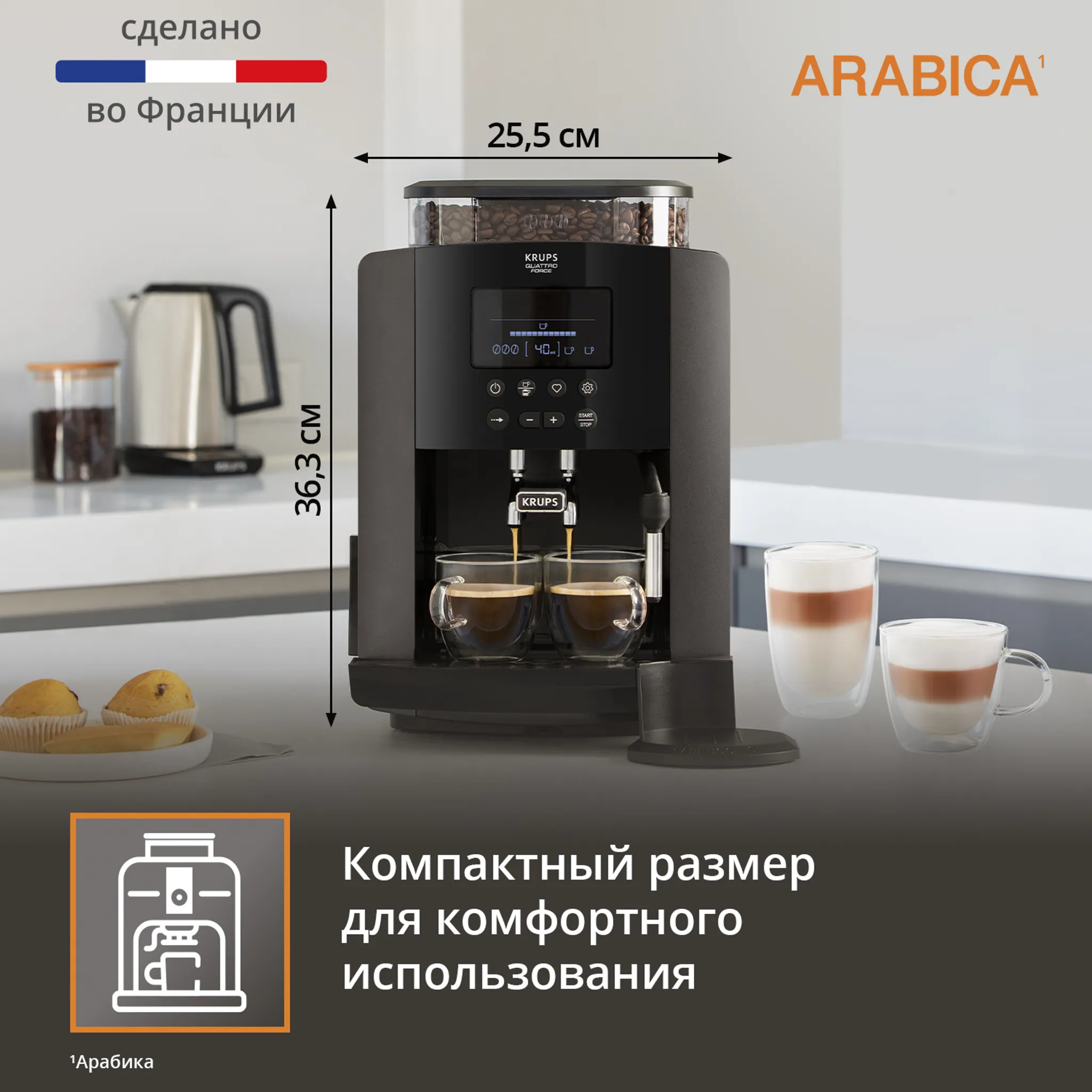 Автоматическая кофемашина KRUPS Arabica