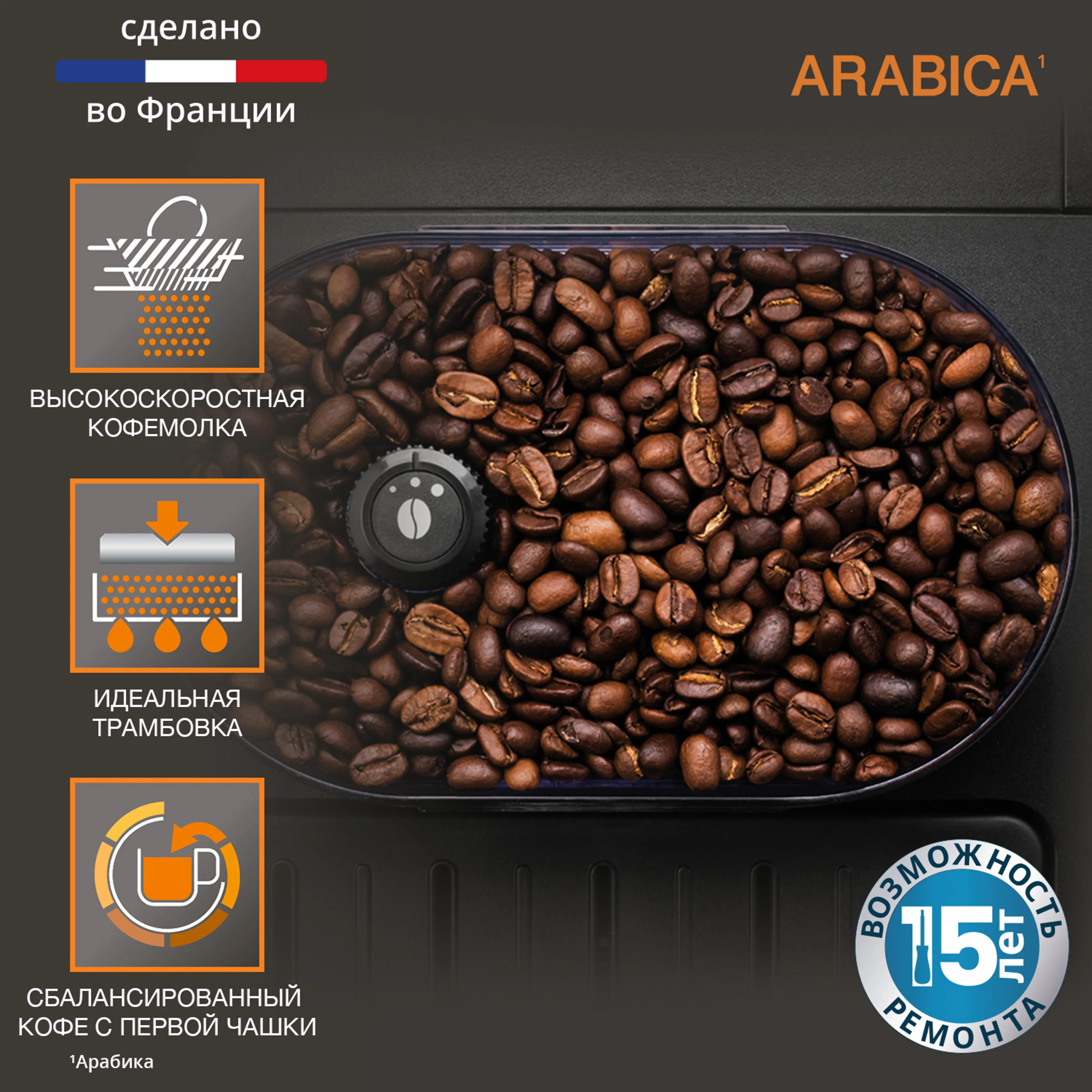 Автоматическая кофемашина KRUPS Arabica EA819E10