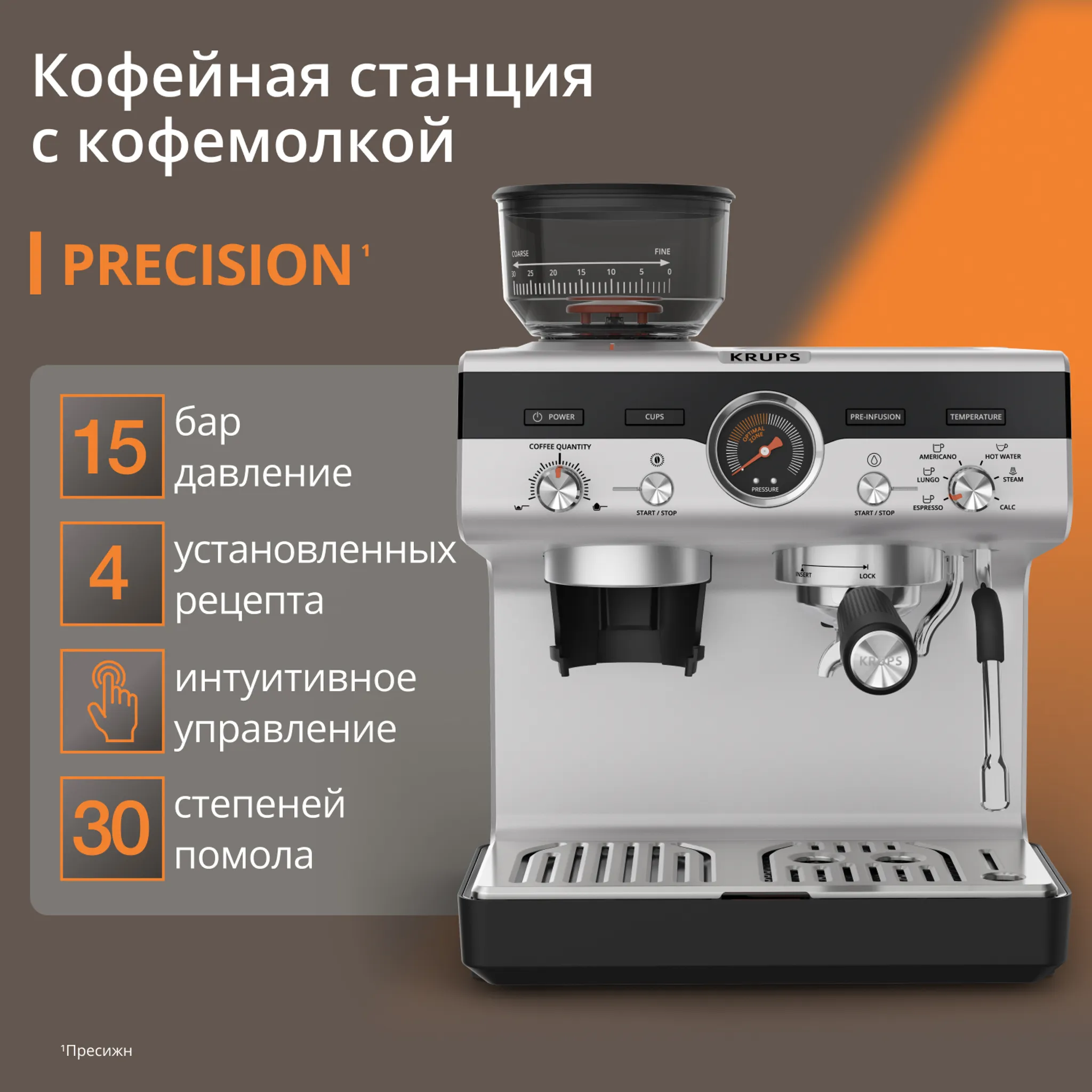 Кофейная станция KRUPS Precision