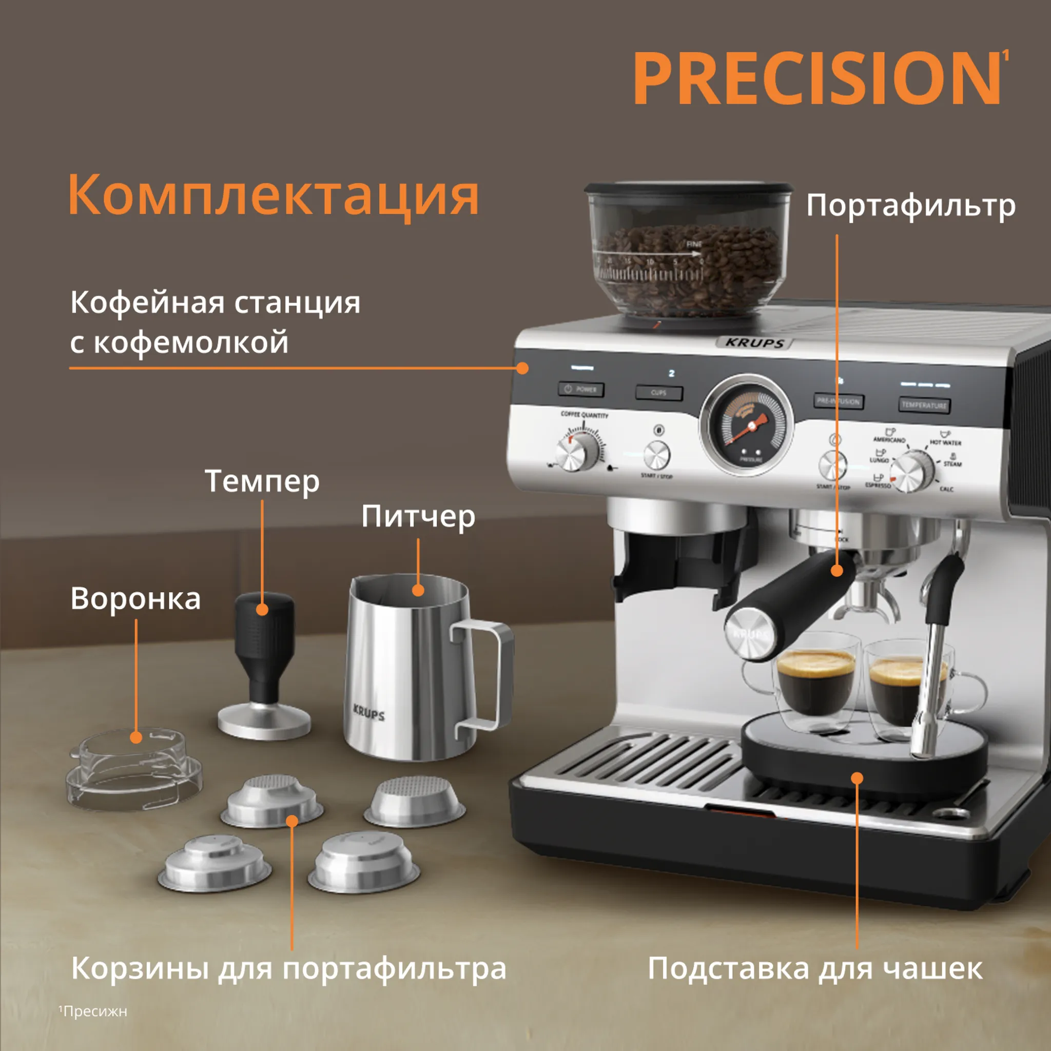 Кофейная станция KRUPS Precision
