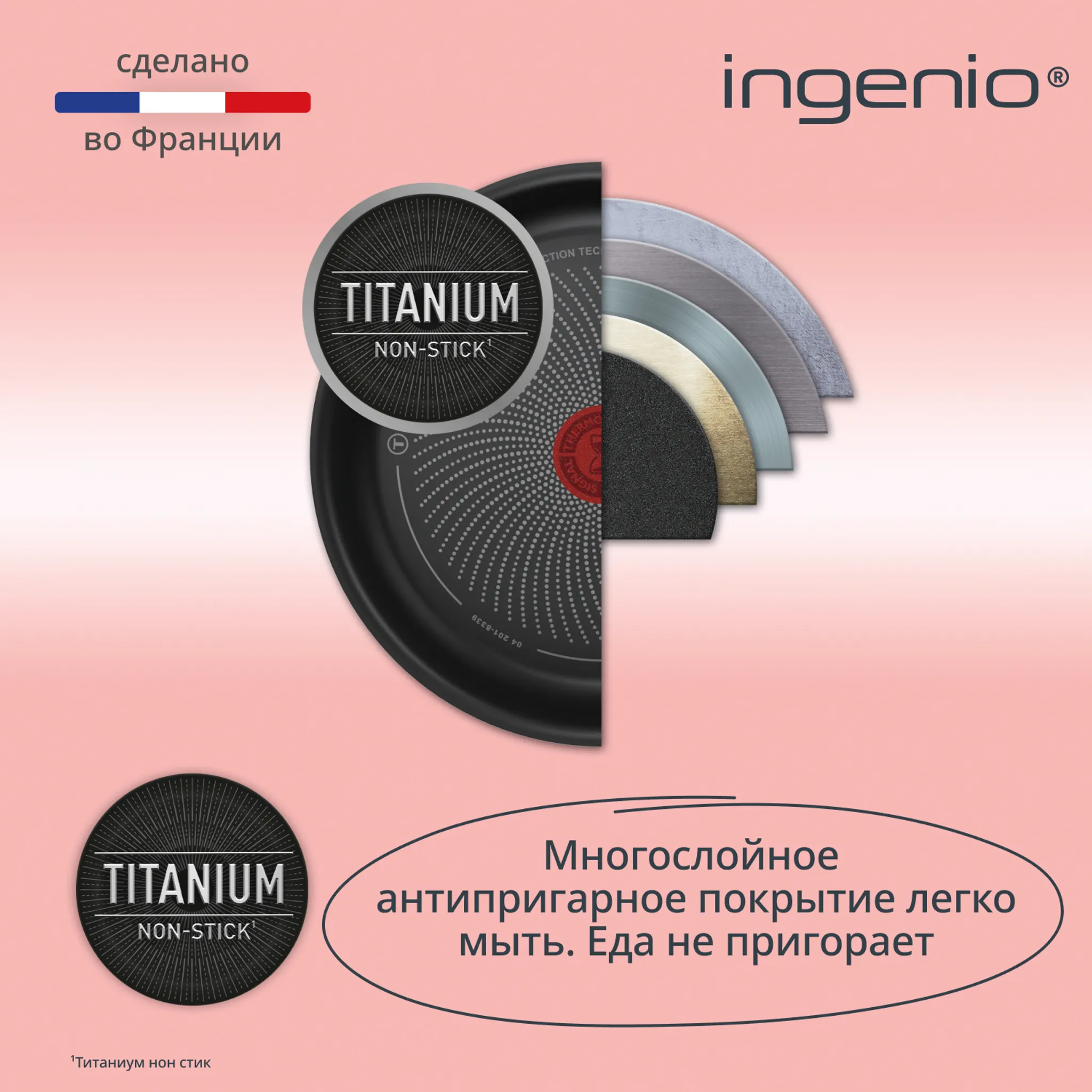 Набор посуды Tefal Ingenio Simply Cook 4 предмета L7289002