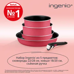 Набор посуды Tefal Ingenio Simply Cook 5 предметов L7289302