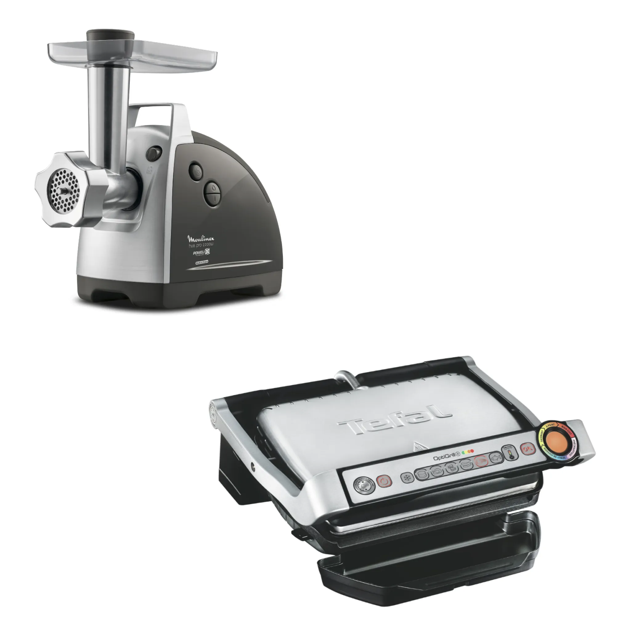 Мясорубка Moulinex ME687832 + Электрогиль Tefal GC712D34 фото