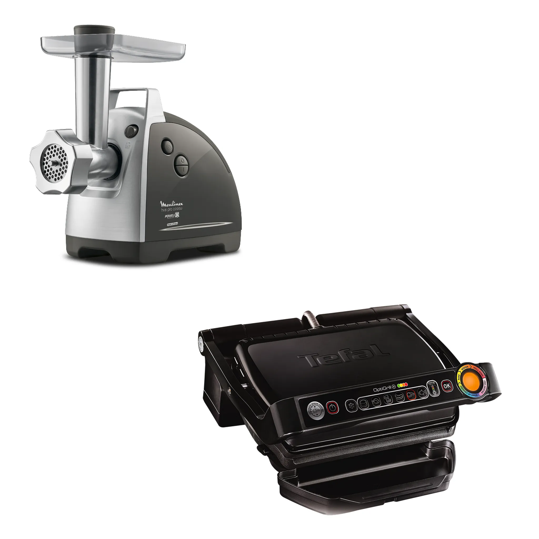 Мясорубка Moulinex ME687832 + Электрогиль Tefal GC712834 фото