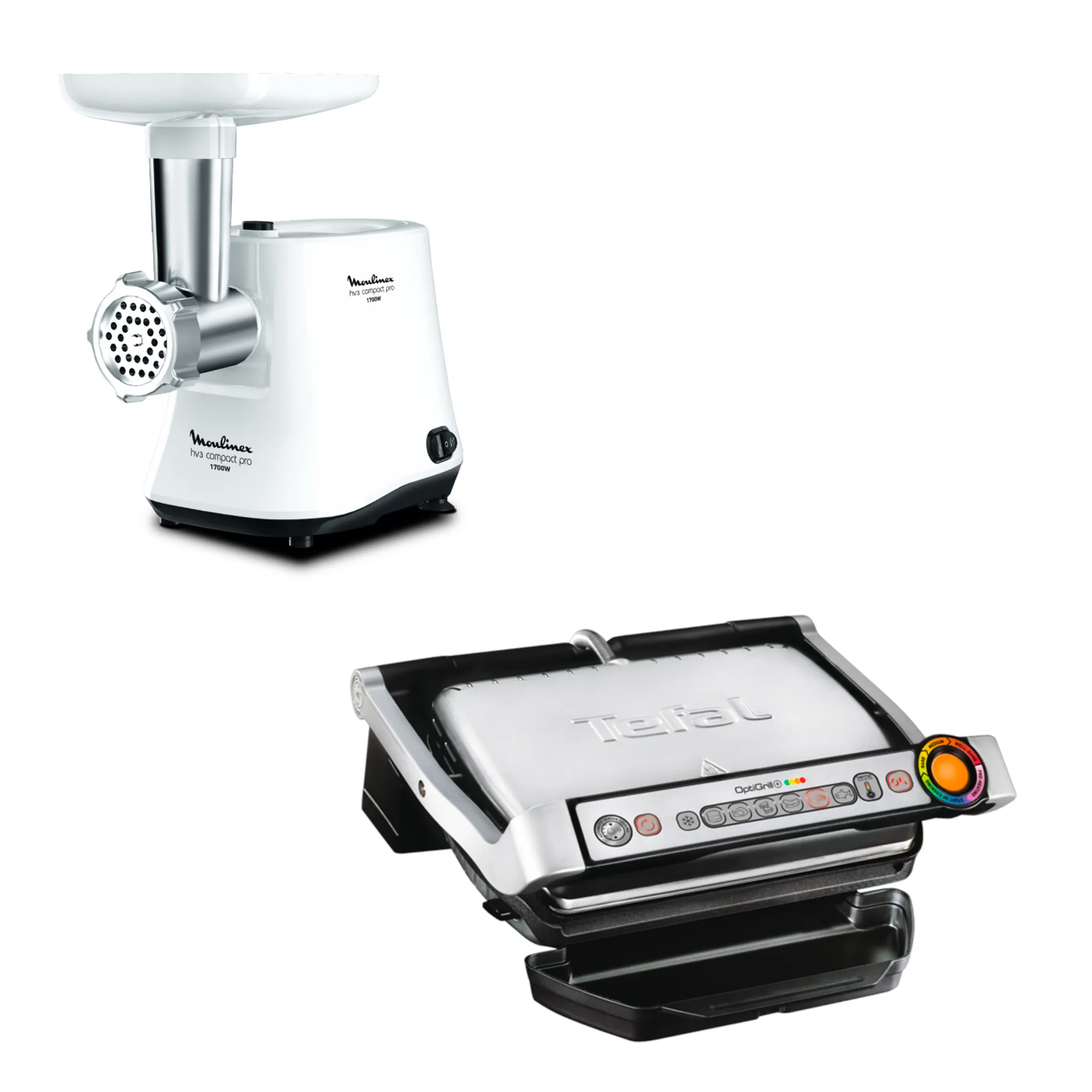 Мясорубка Moulinex ME301132 + Электрогиль Tefal  GC716D12 фото