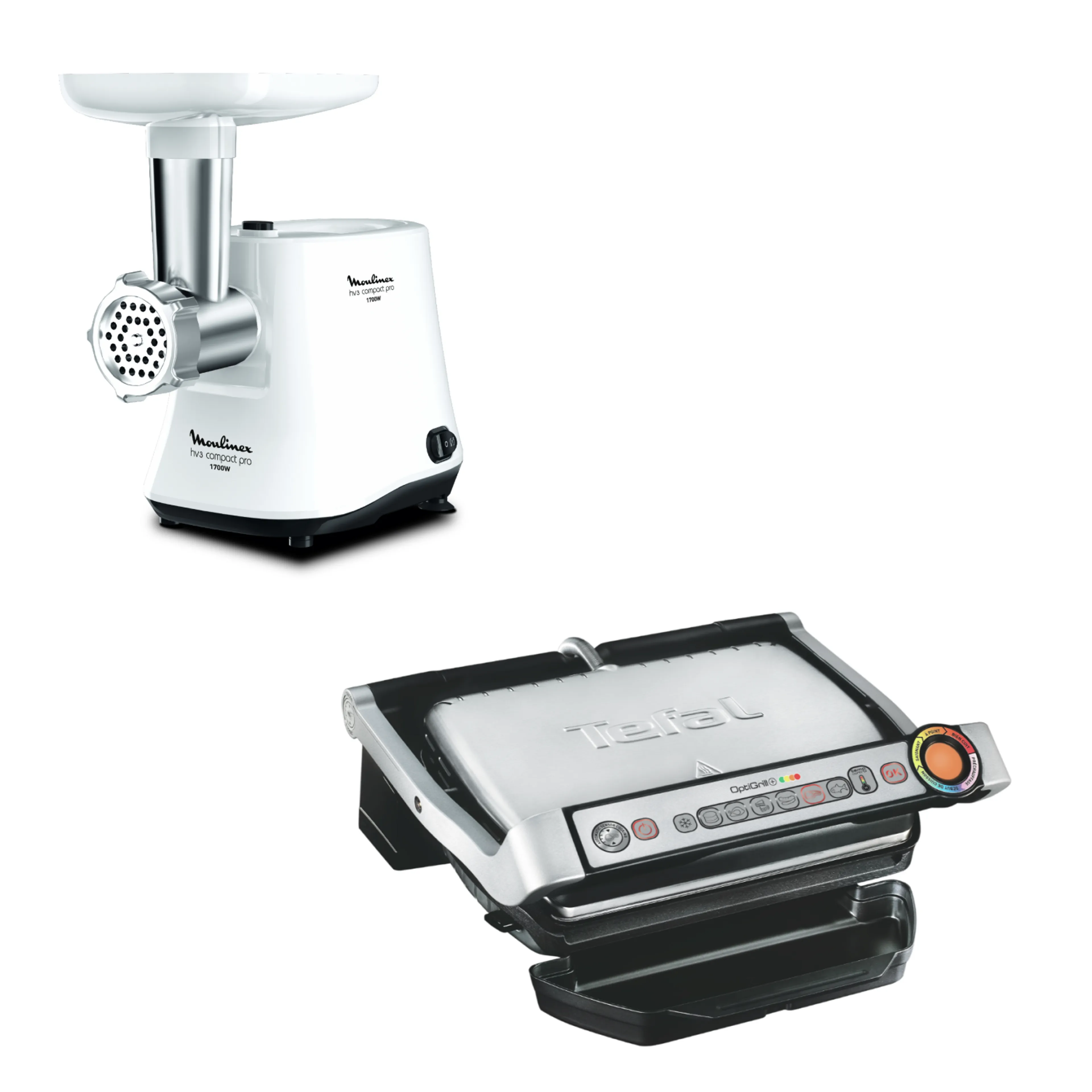 Мясорубка Tefal ME301132 + Электрогиль Tefal   GC712D34 фото