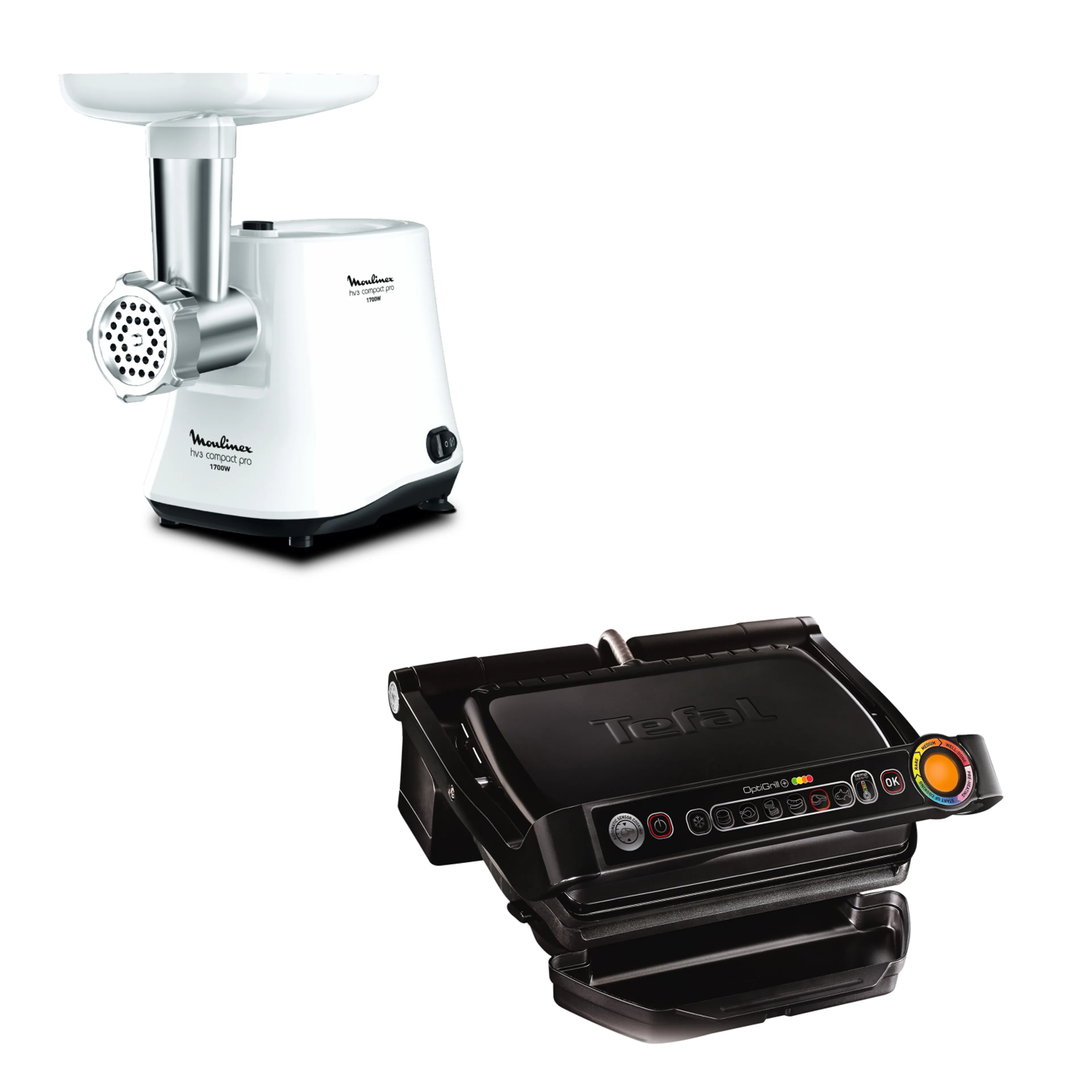 Мясорубка Tefal ME301132 + Электрогиль Tefal  GC712834 фото